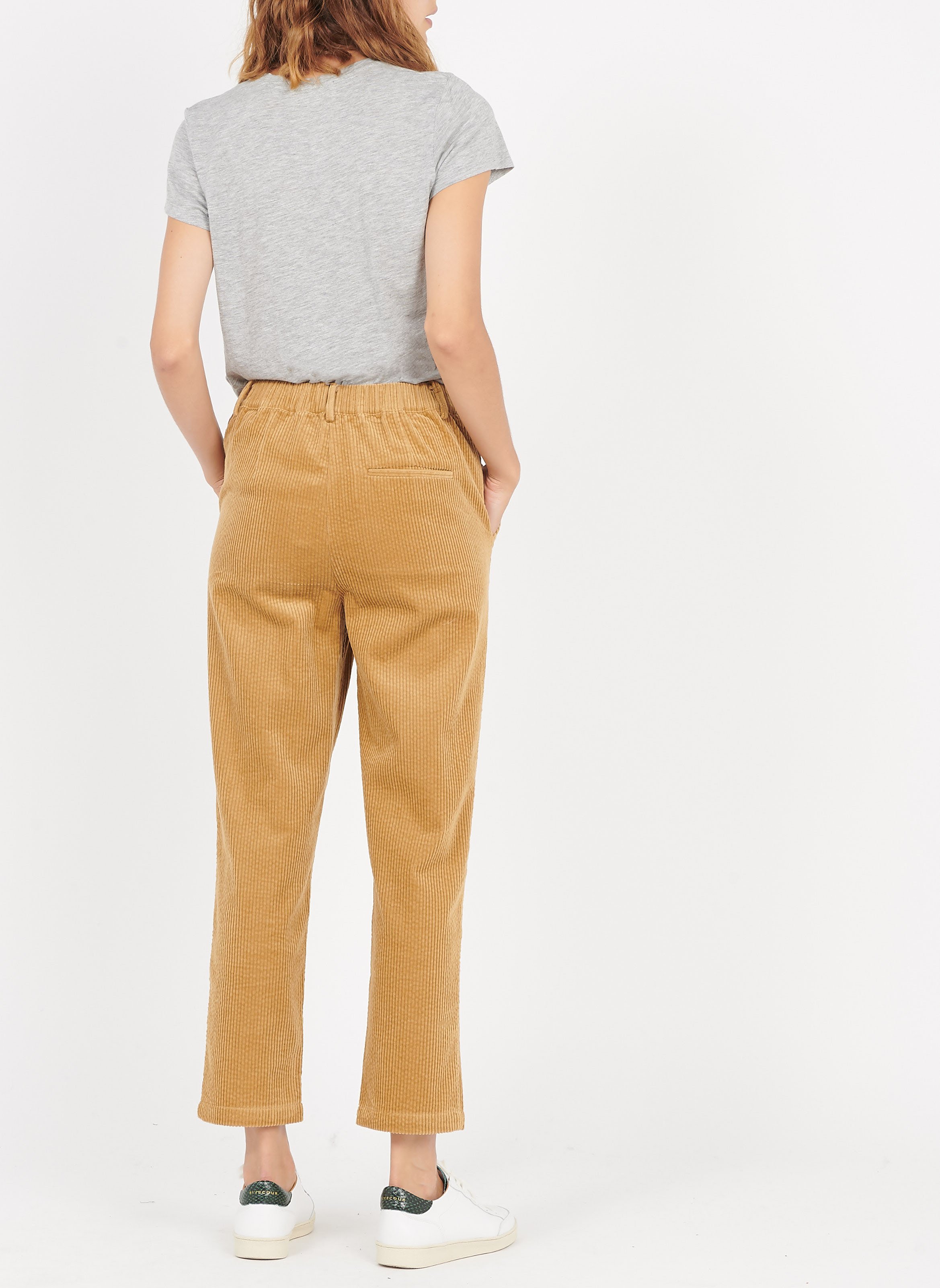 Tee-shirt col rond en coton mélangé jacksonville AMERICAN VINTAGE Gris