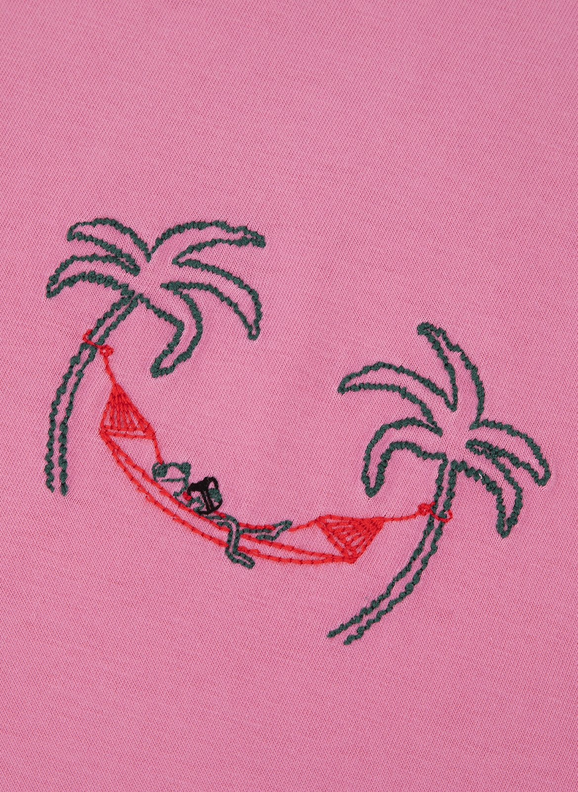 T-shirt Popincourt embroidered in organic cotton MAISON LABICHE Pink