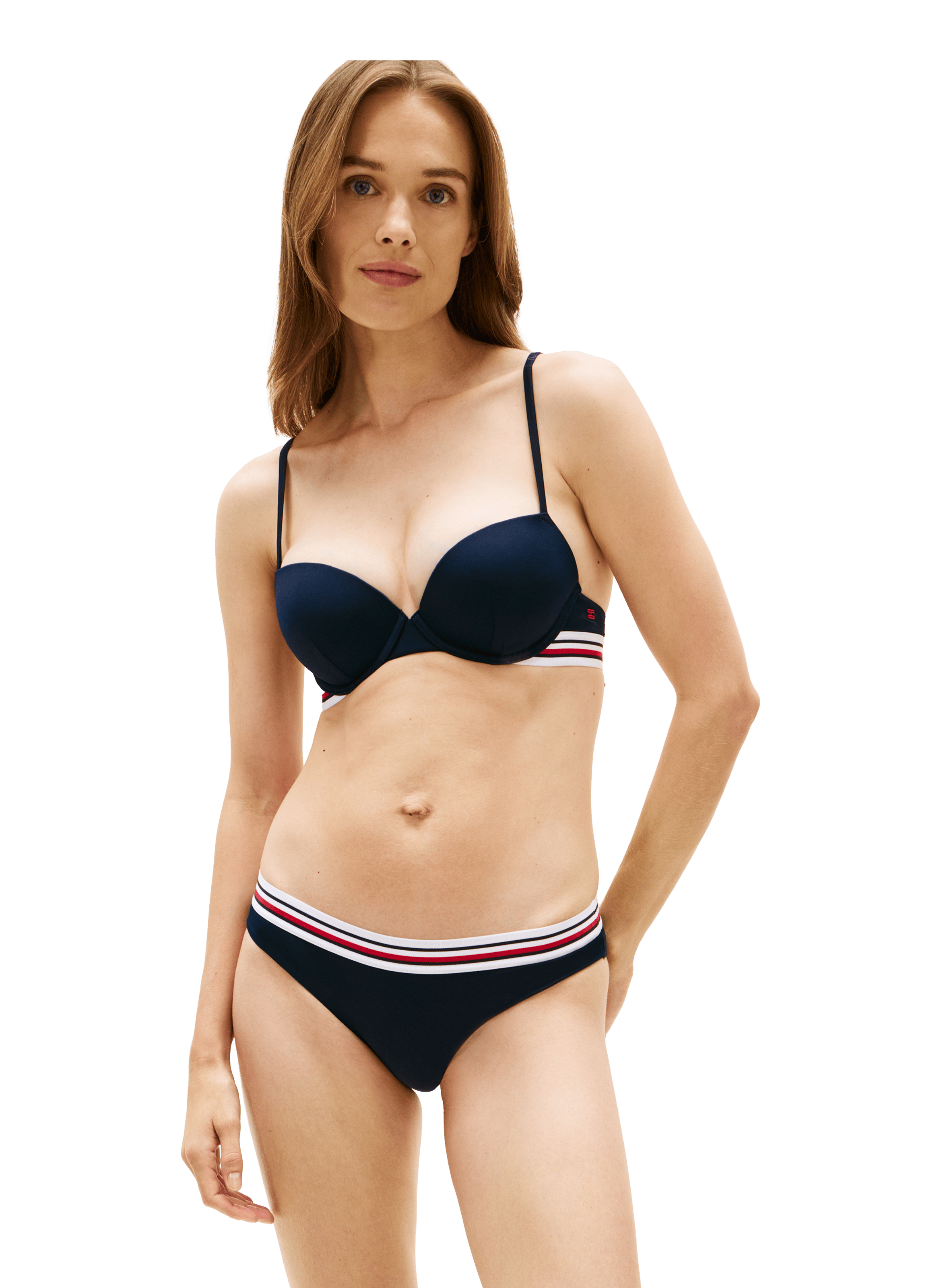 Parte inferior de bikini a rayas TOMMY HILFIGER Azul