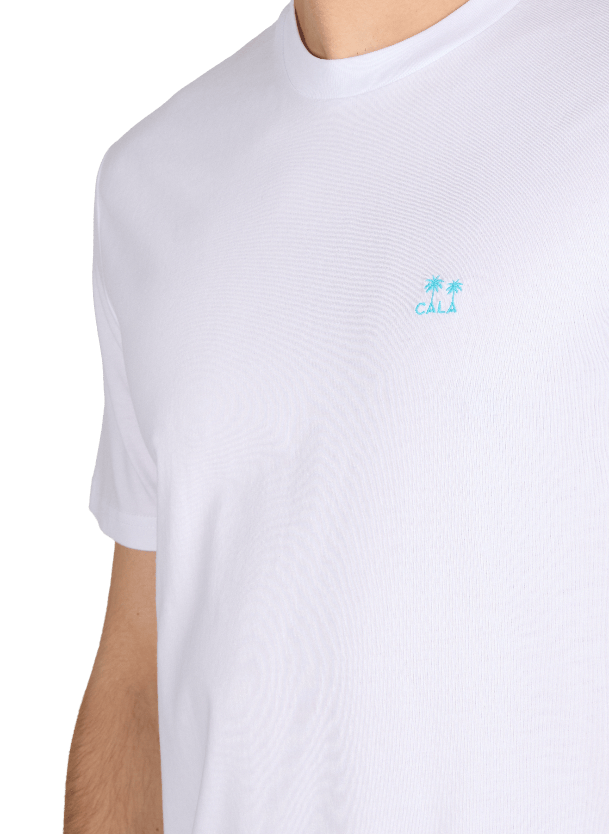 T-shirt imprimé à col rond en coton 1789 CALA Blanc