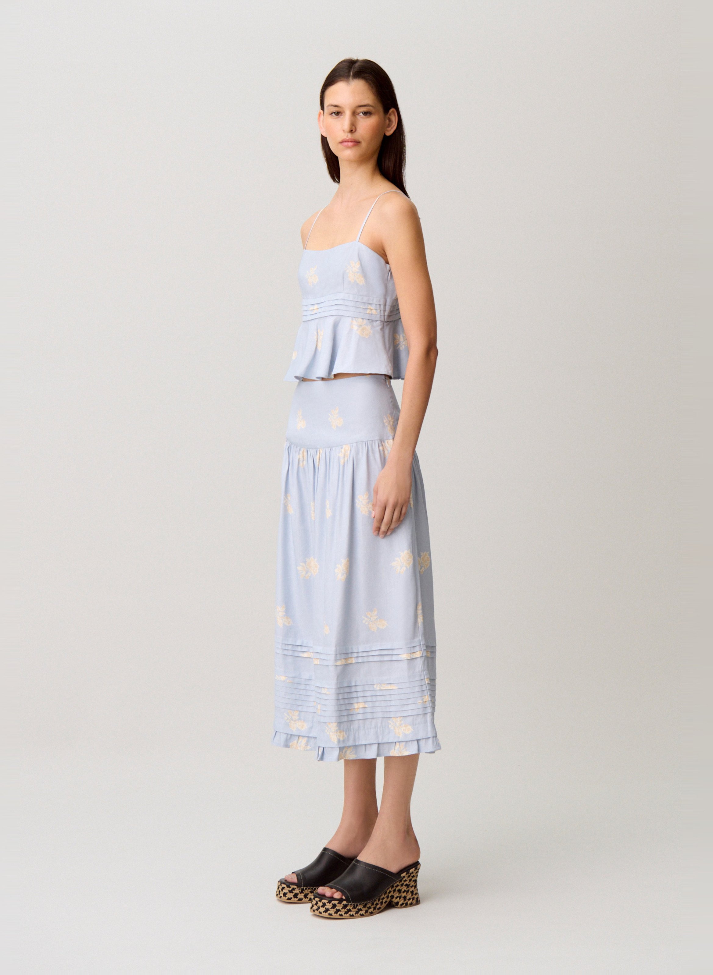 Jupe midi imprimée CLAUDIE PIERLOT Multicolore