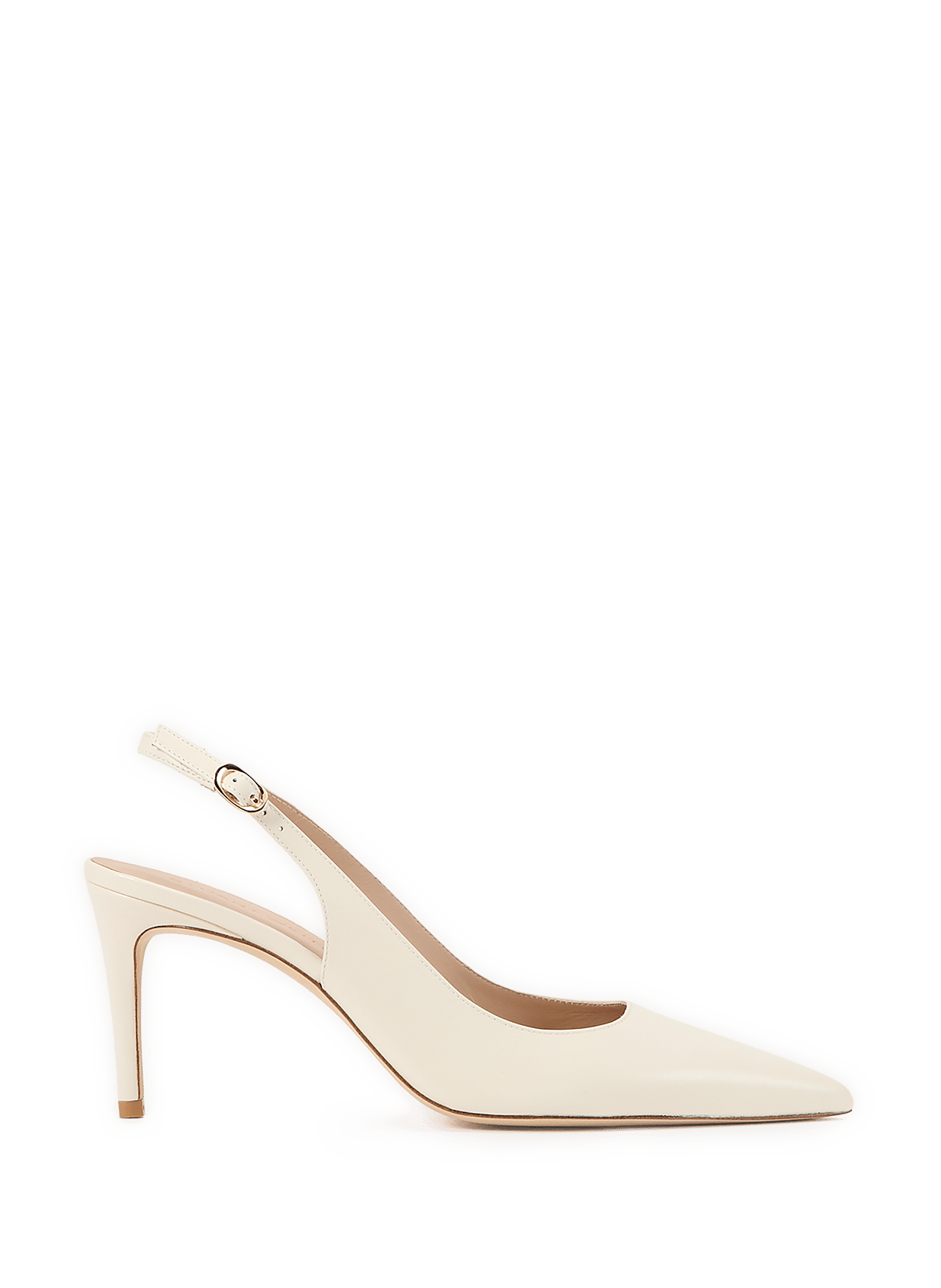 Slingbacks en cuir de veau STUART WEITZMAN Beige