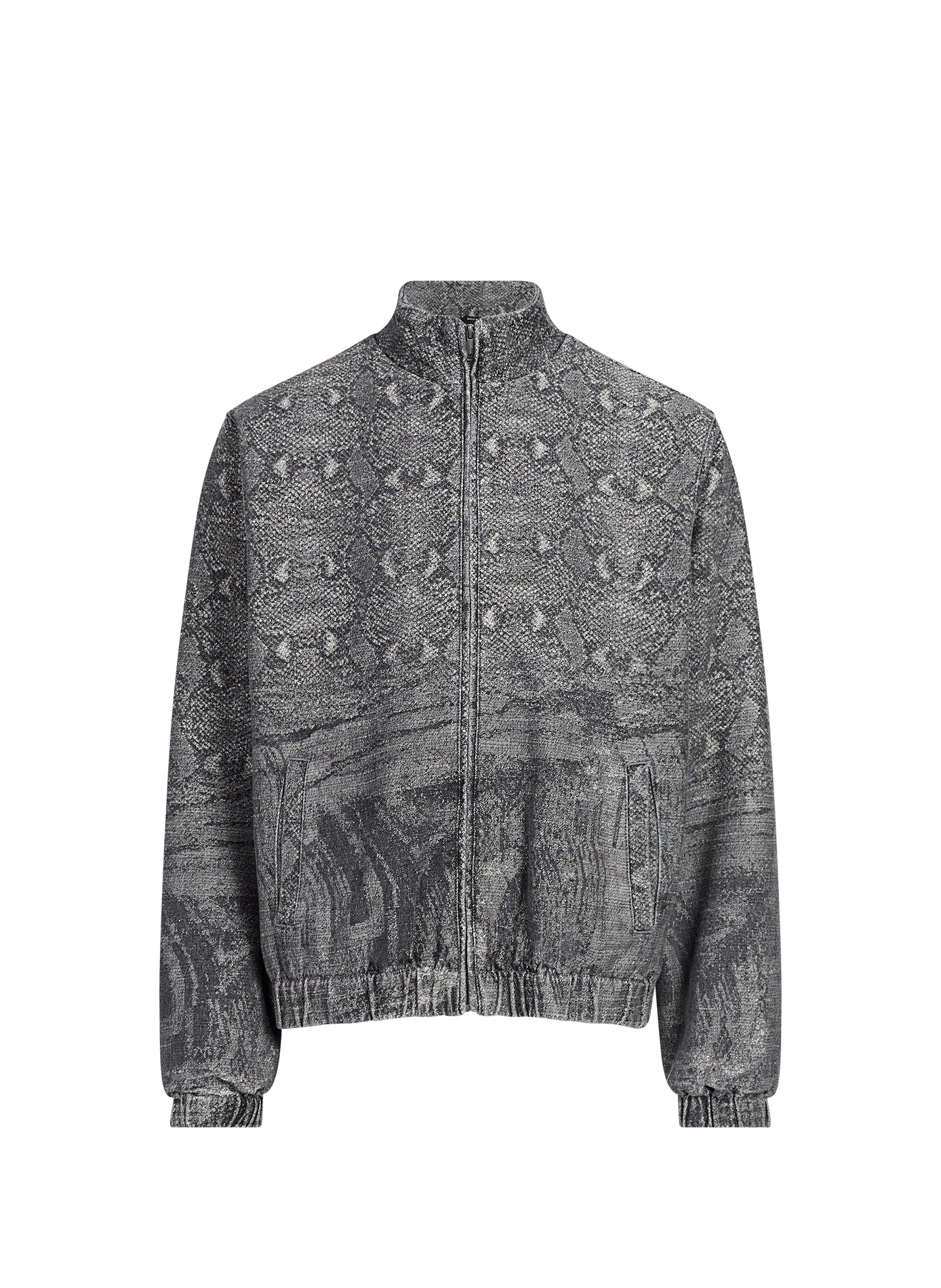 Veste oversize col montant en coton mélangé imprimé DAILY PAPER Bleu