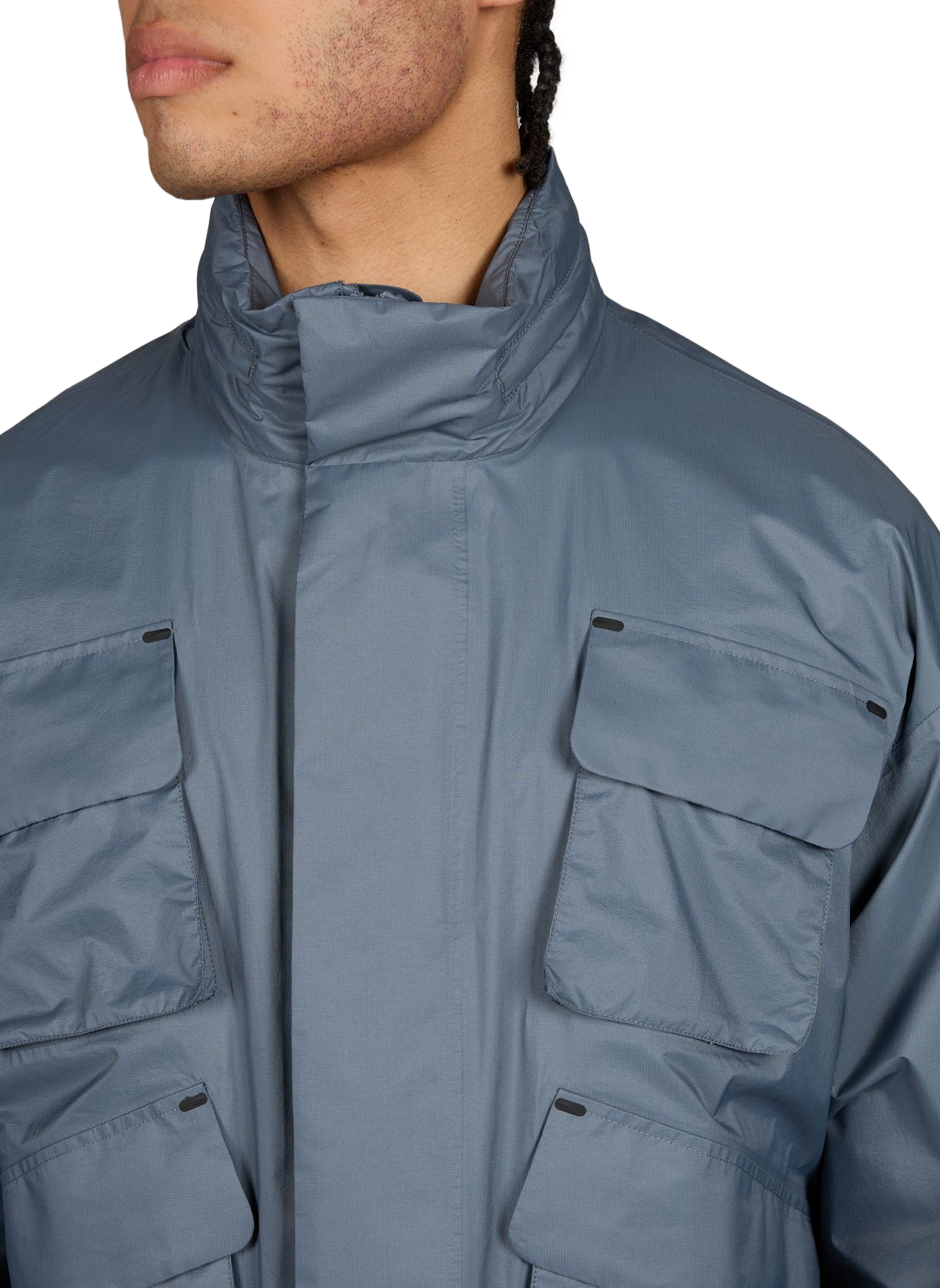 Parka droite col montant SAVE THE DUCK Bleu