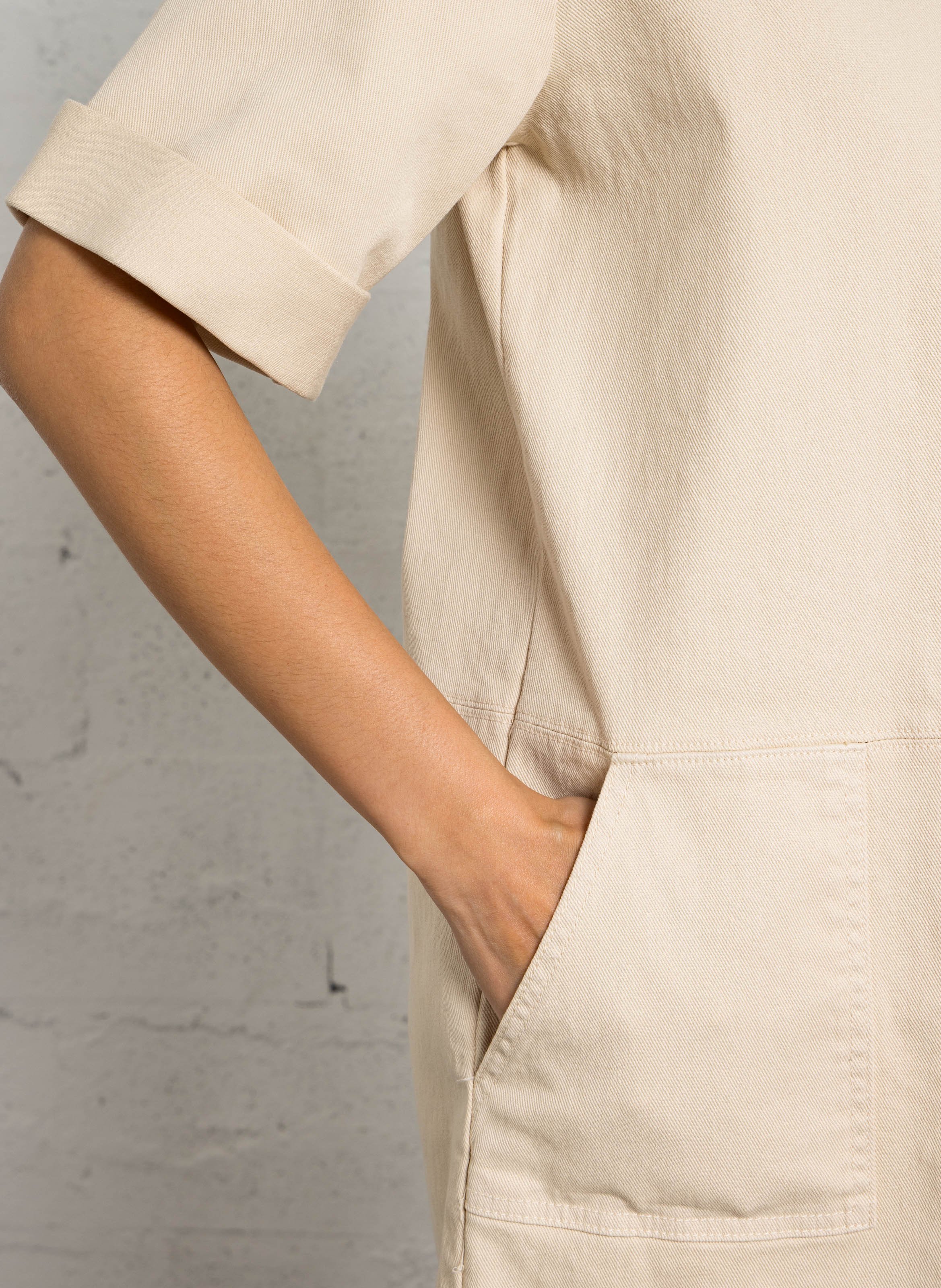 Robe courte col classique blanche MAISON 123 Blanc