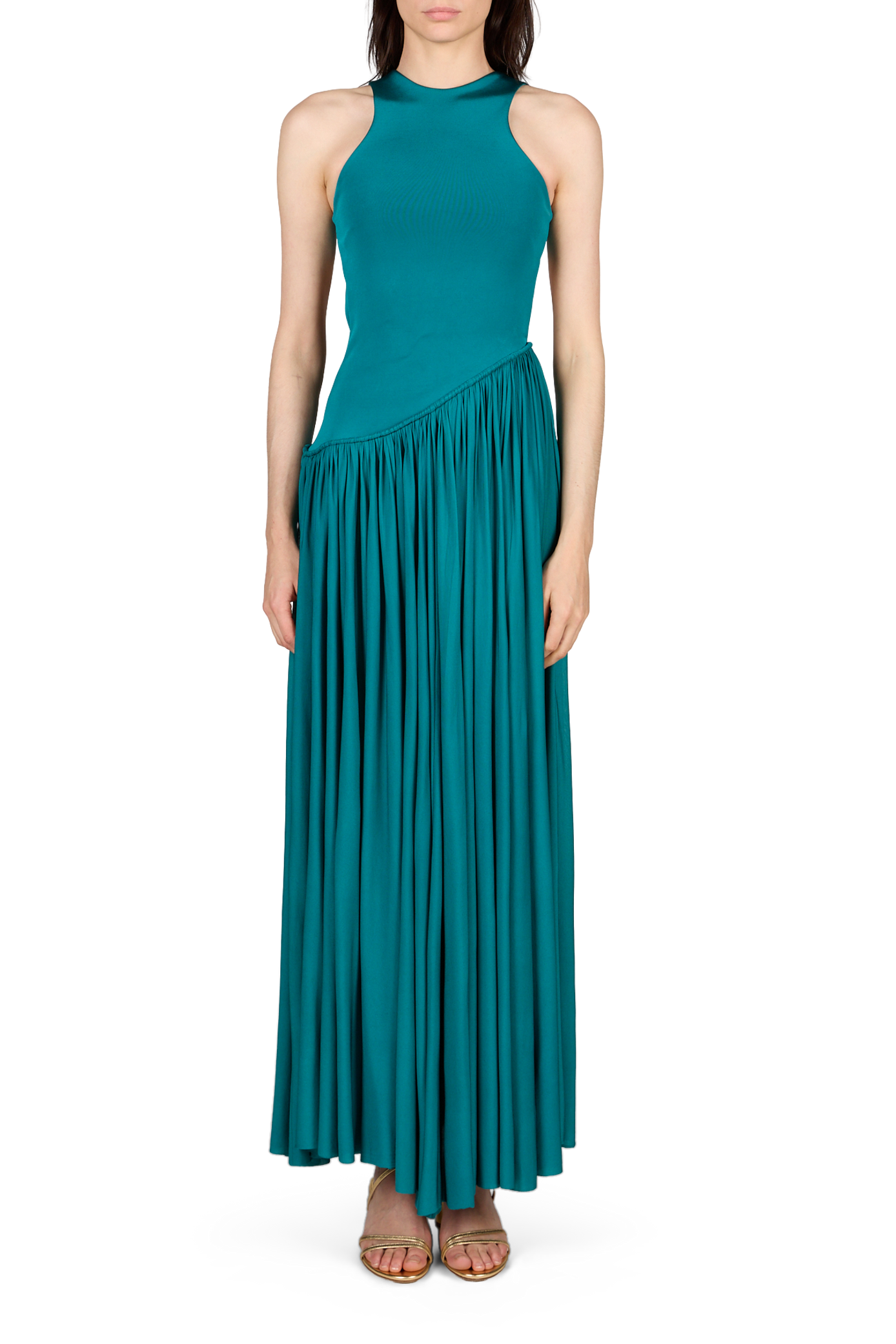 Asymmetrisches ärmelloses Luna-Kleid ZIMMERMANN Blau