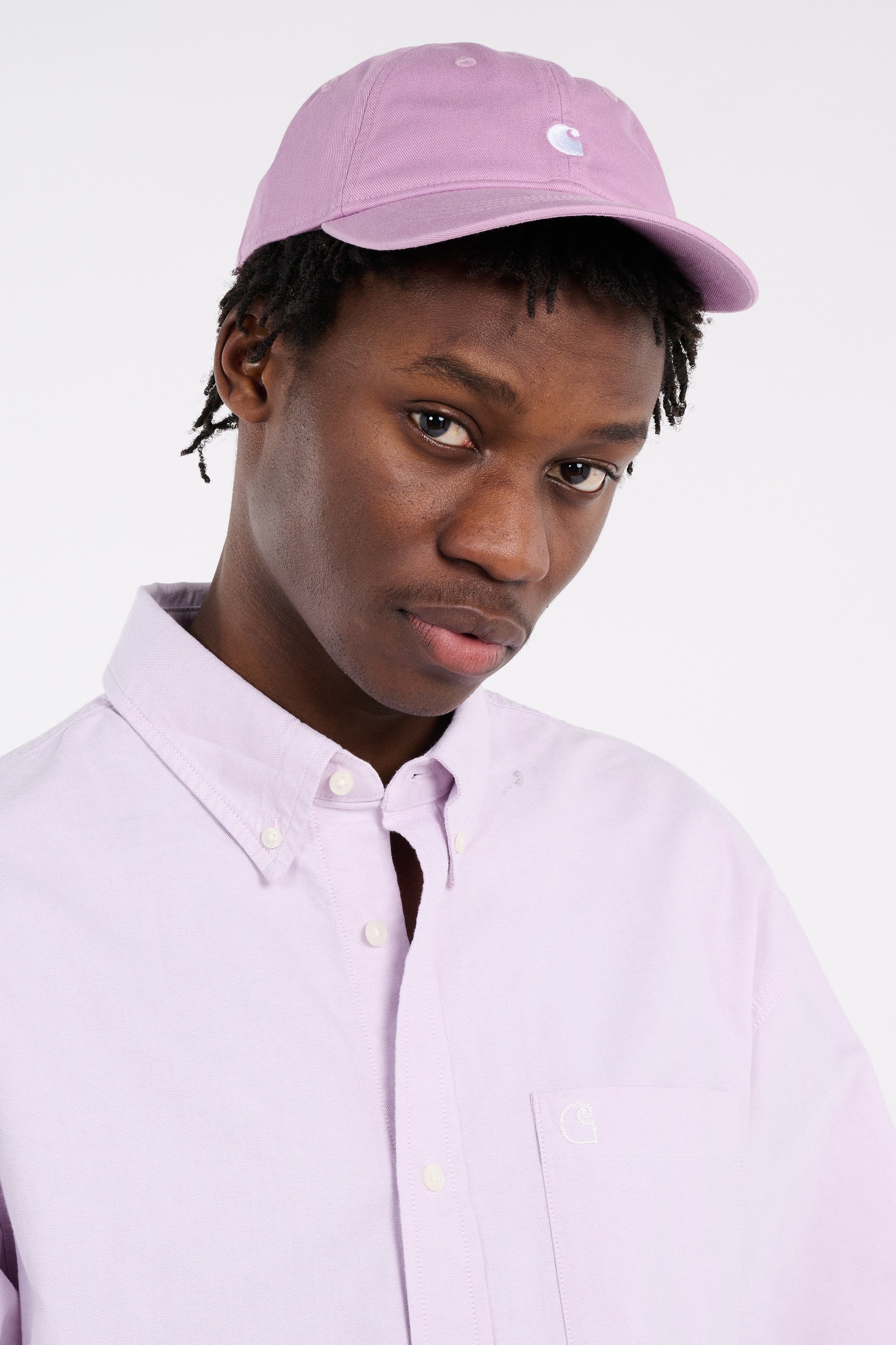 Casquette madison logo cap CARHARTT WIP Rose