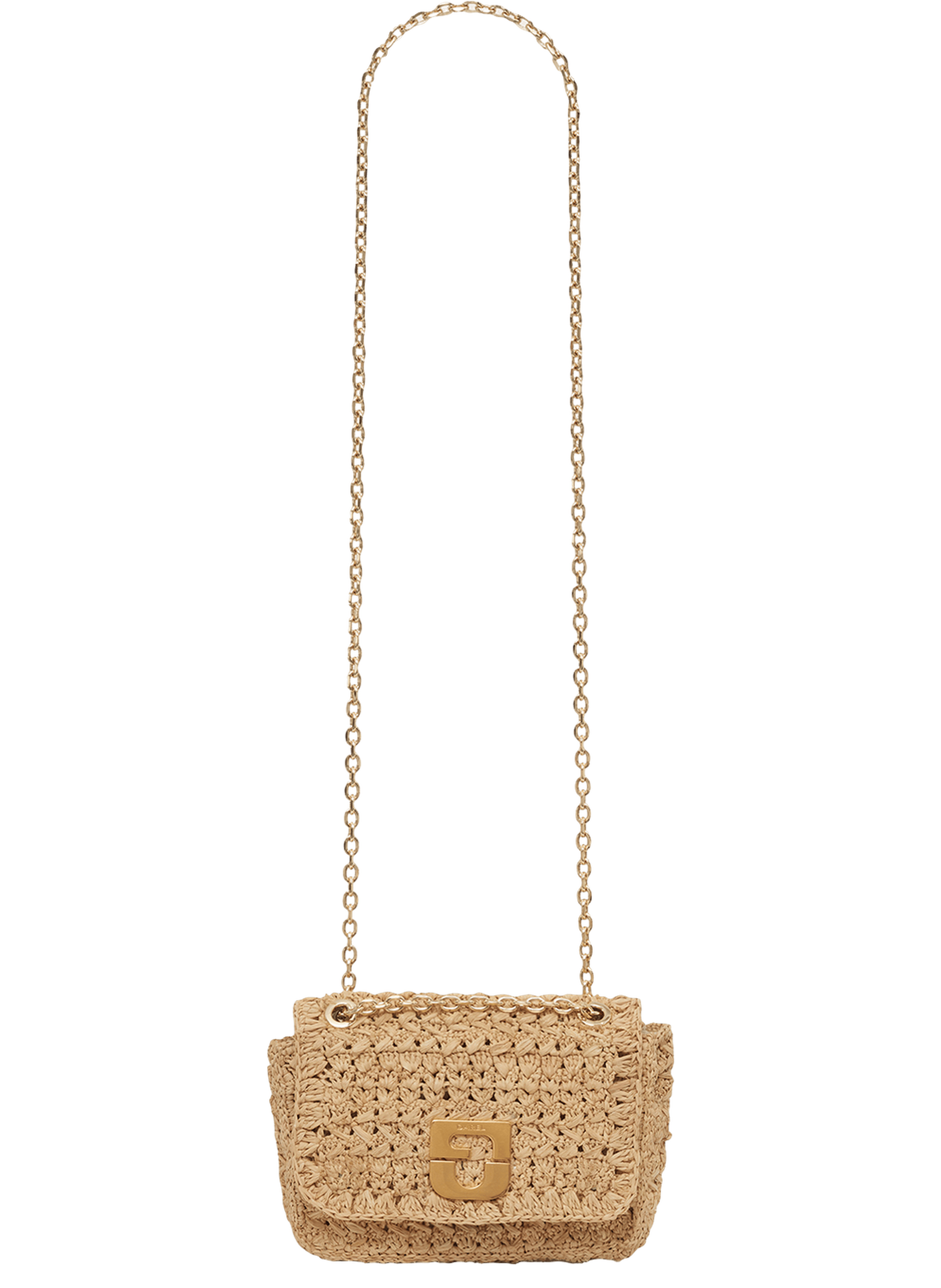 Mini sac en raphia - le mini fanny GERARD DAREL Beige