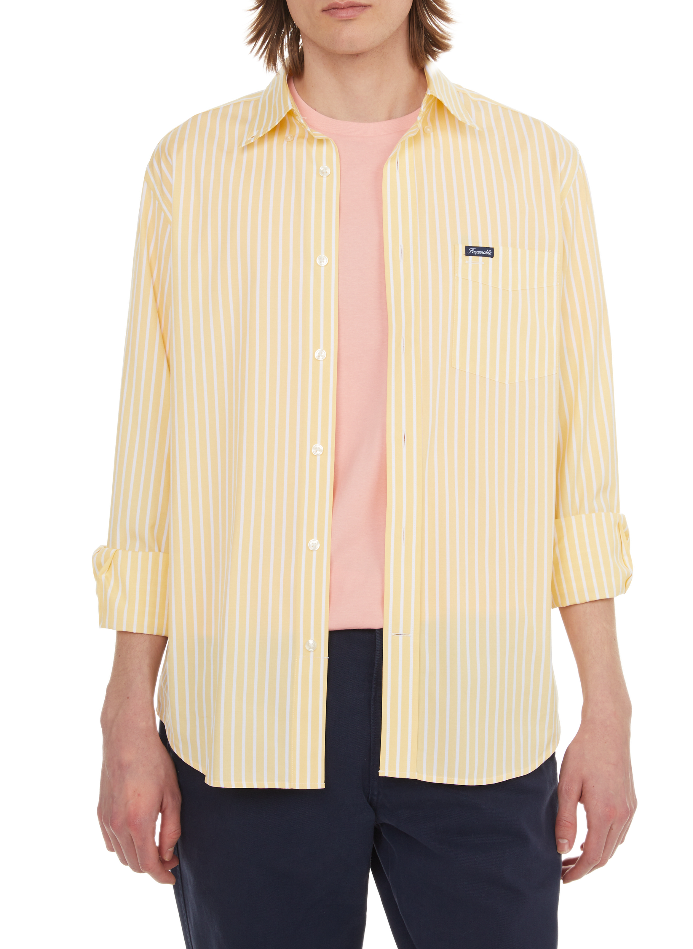 Striped shirt FACONNABLE Yellow