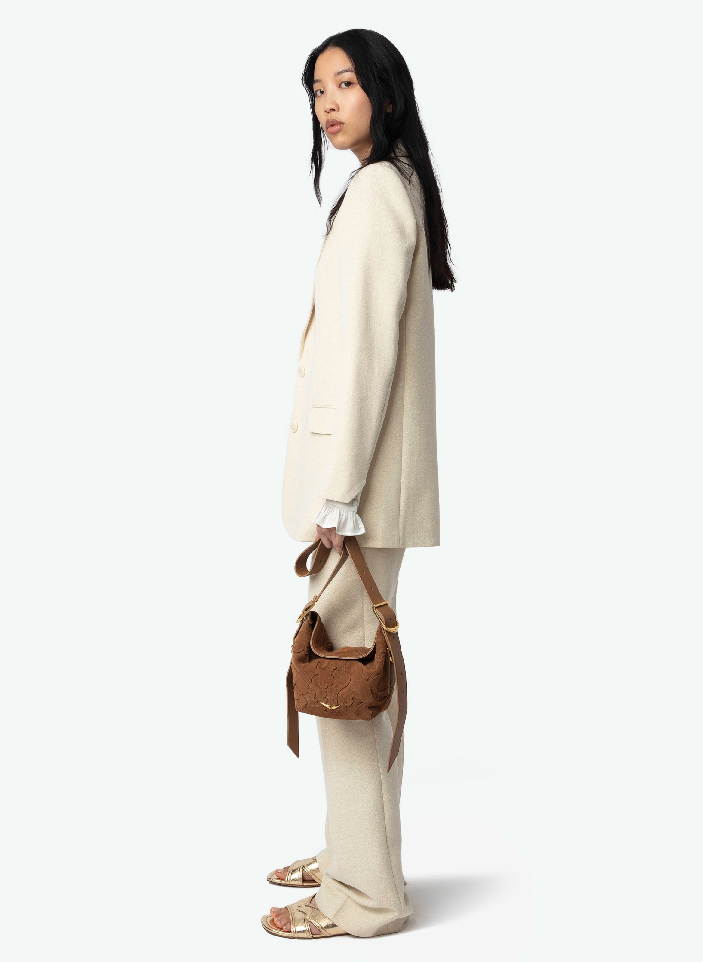 Veste de tailleur en coton mélangé viva ZADIG&VOLTAIRE Beige