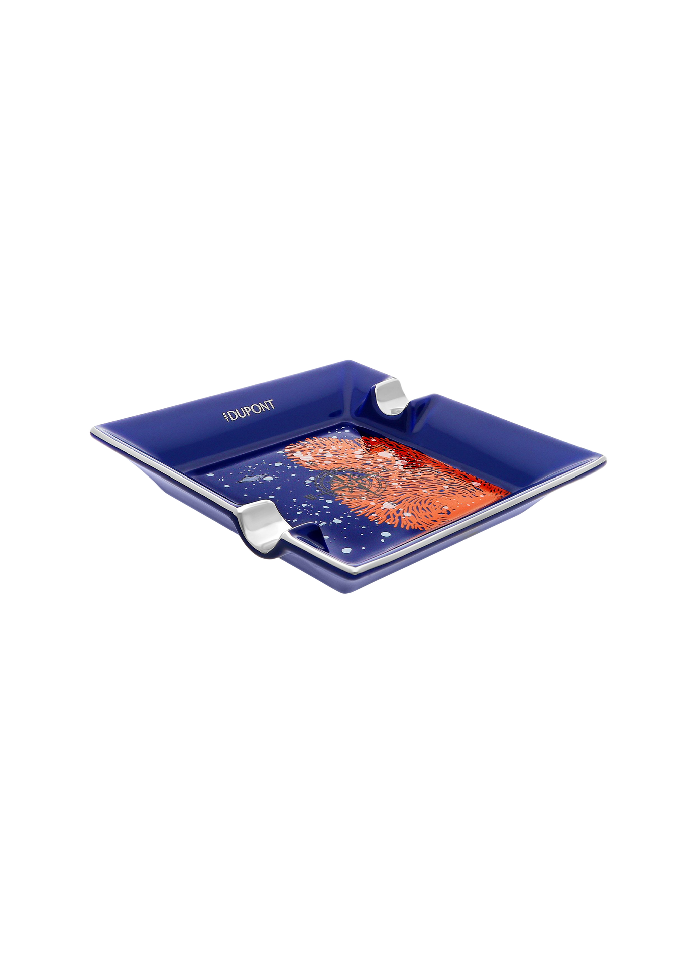 Ashtray 20,000 Leagues Under the Sea in porcelain S.T. DUPONT Blue