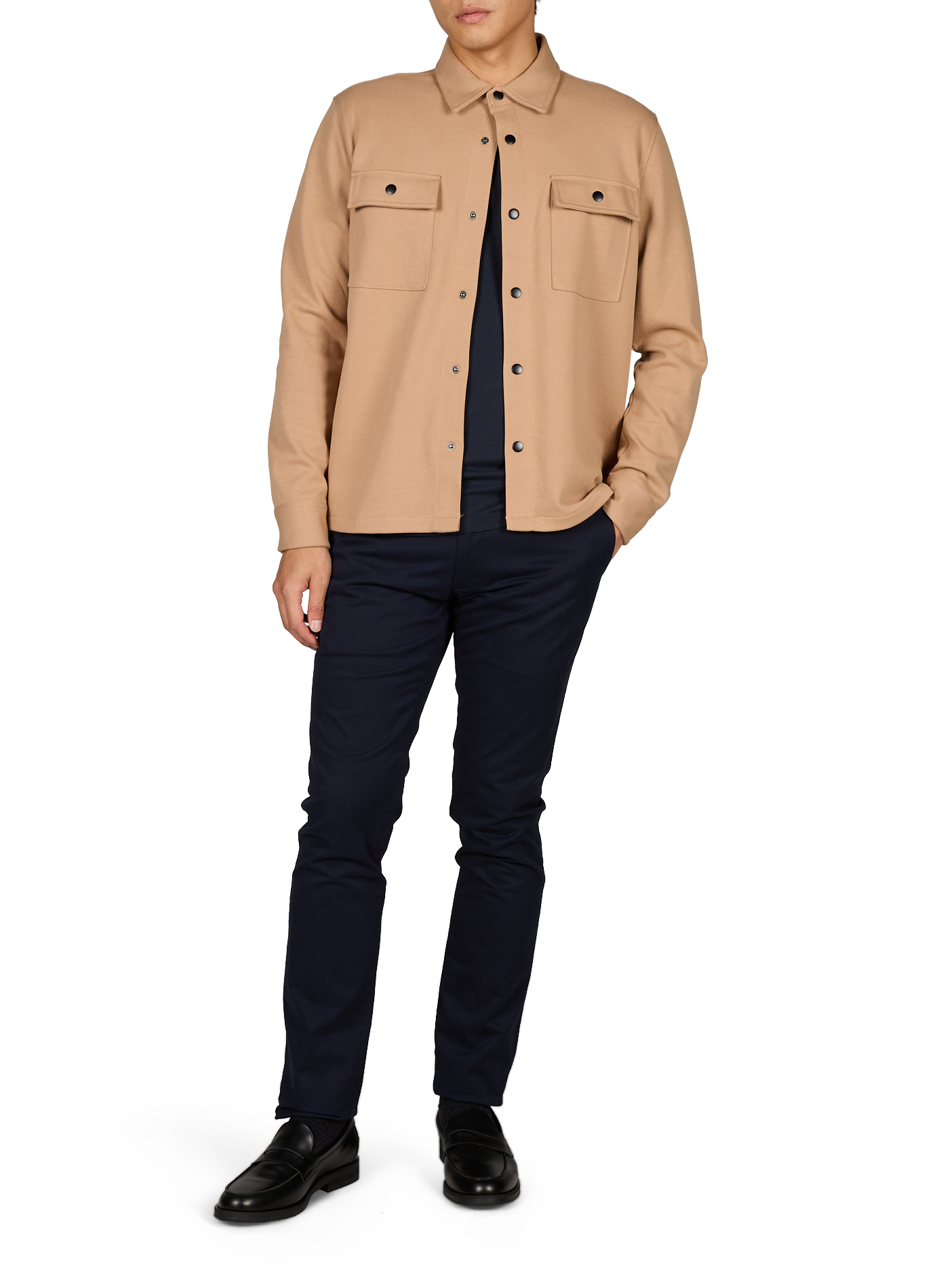 Lightweight jacket in organic cotton blend SELECTED Beige