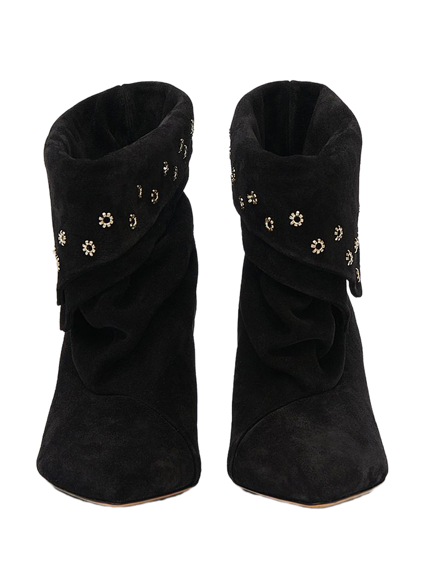 Stiefeletten mit Absätzen aus Veloursleder ISABEL MARANT Schwarz