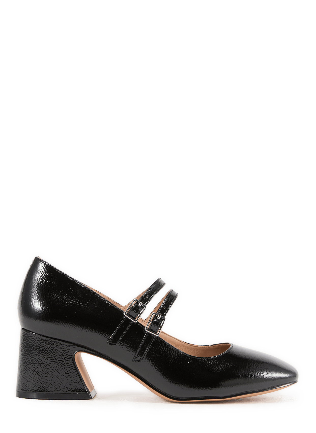 Mixed leather pumps GEOX Black