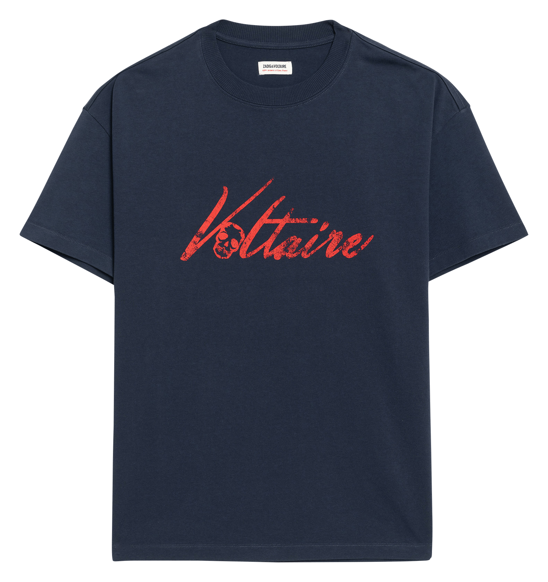 Tee-shirt oversize en coton bio teddy ZADIG&VOLTAIRE Bleu