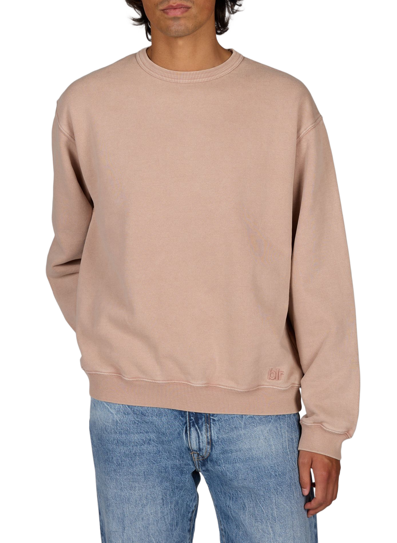 Round neck cotton sweatshirt BELLEROSE Beige