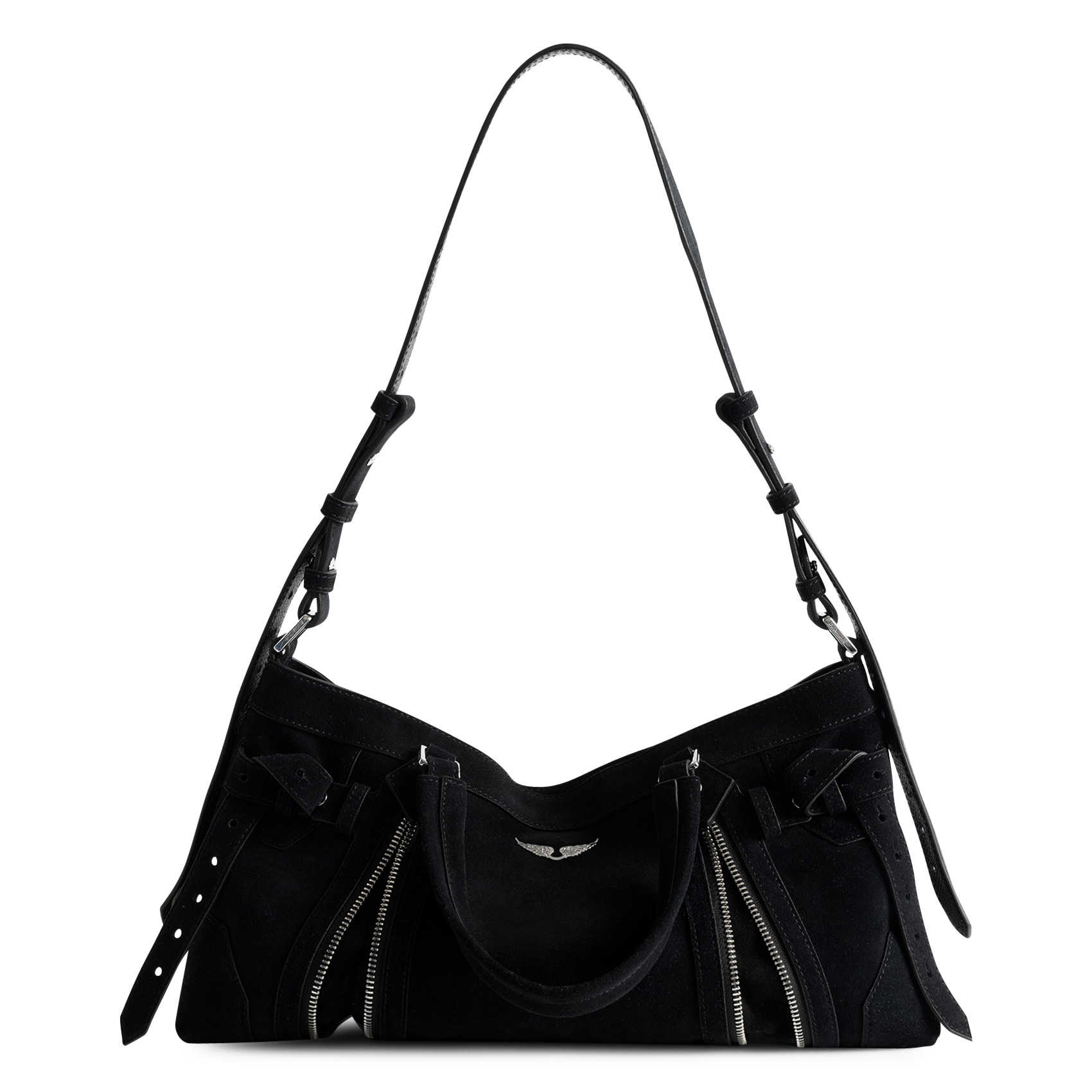 Sac bandoulière en cuir suédé madison | Zwart ZADIG&VOLTAIRE Dames