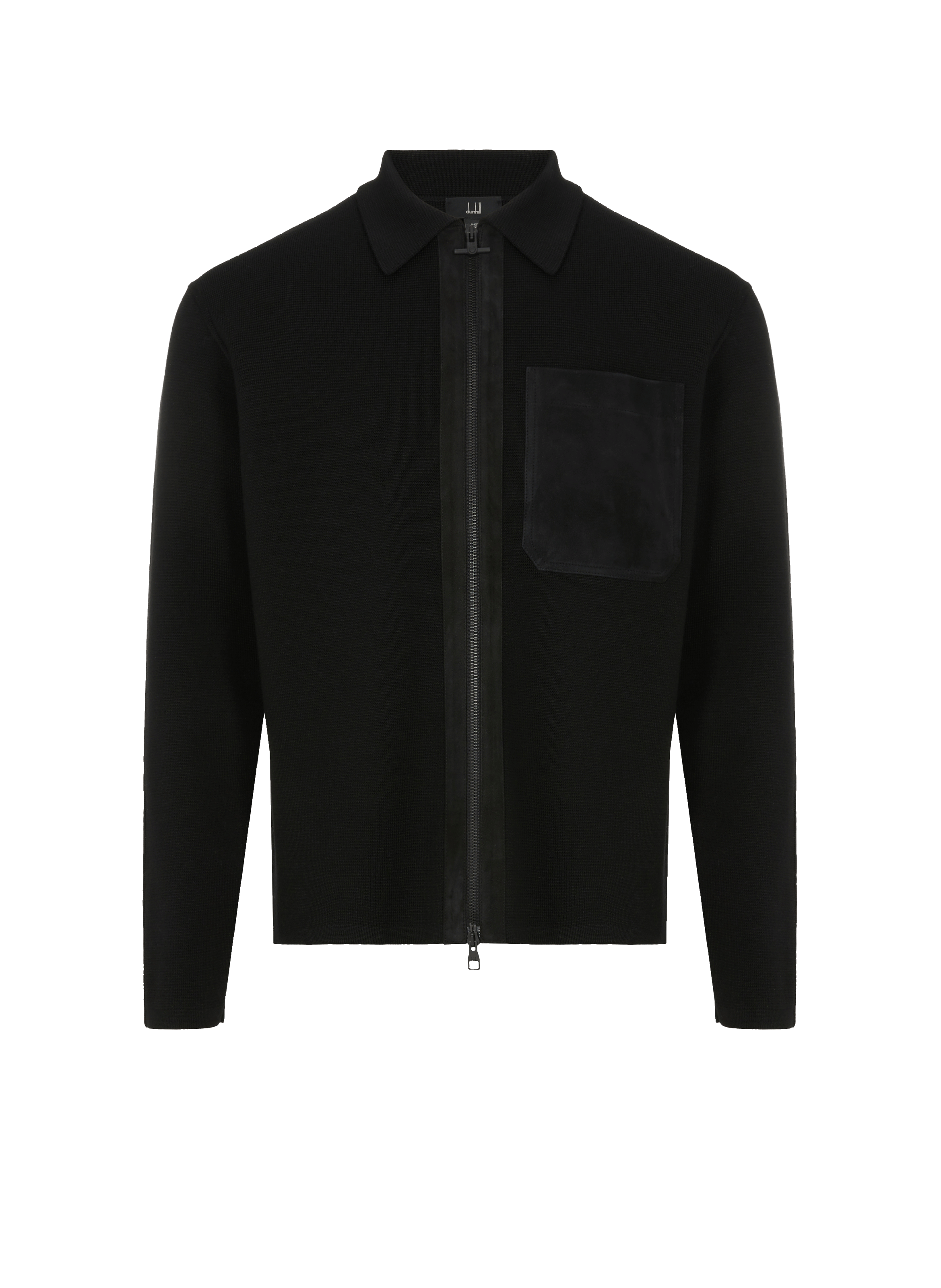 Pull zippé en laine mérinos