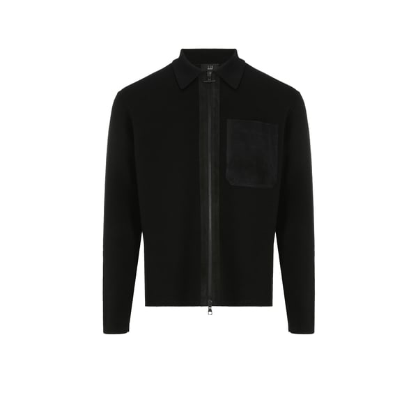 Pull zippé en laine mérinos