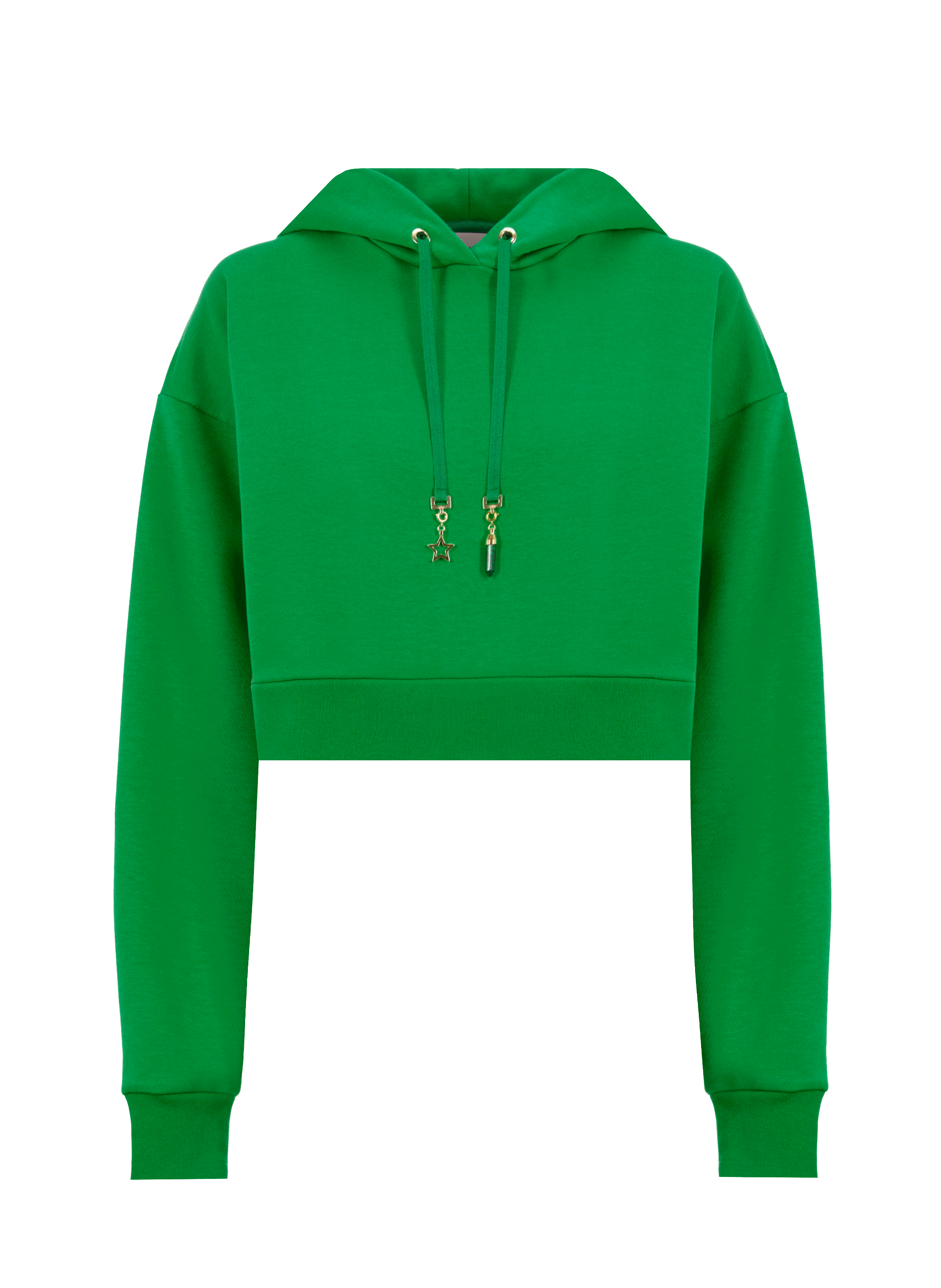 Hoodie court en coton