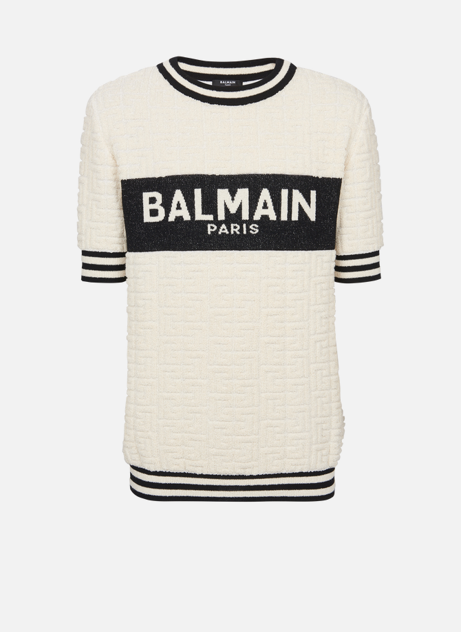 T-shirt en coton éponge BALMAIN