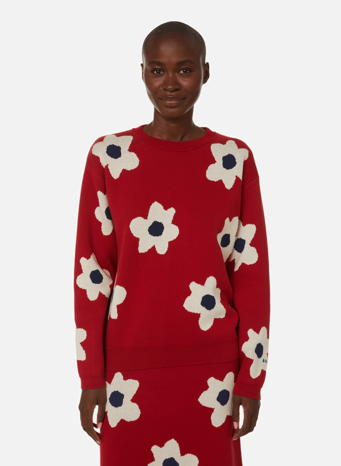 Flower Jacquard cotton sweater BOBO CHOSES