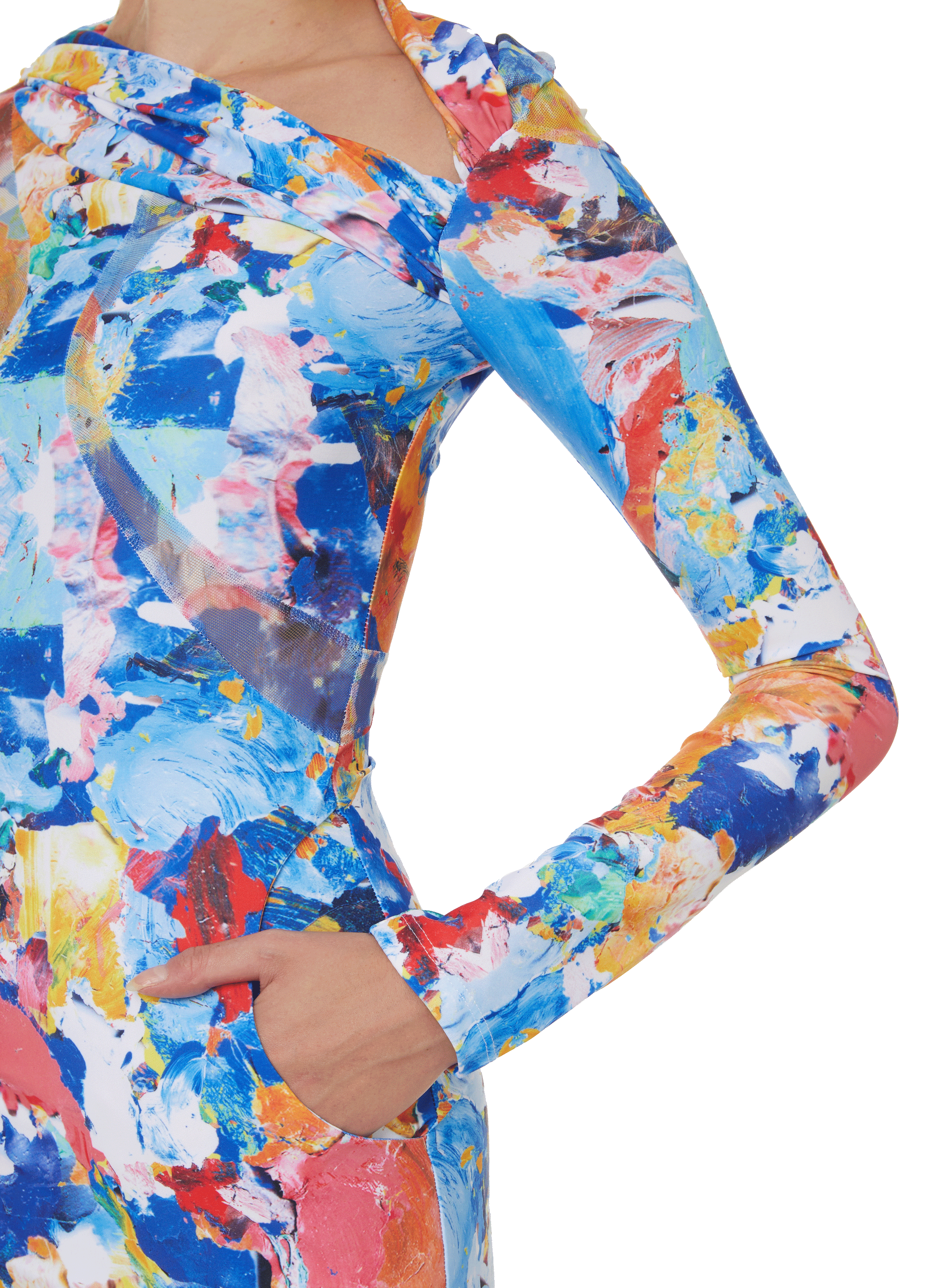 Robe longue imprimé WEINSANTO Multicolore