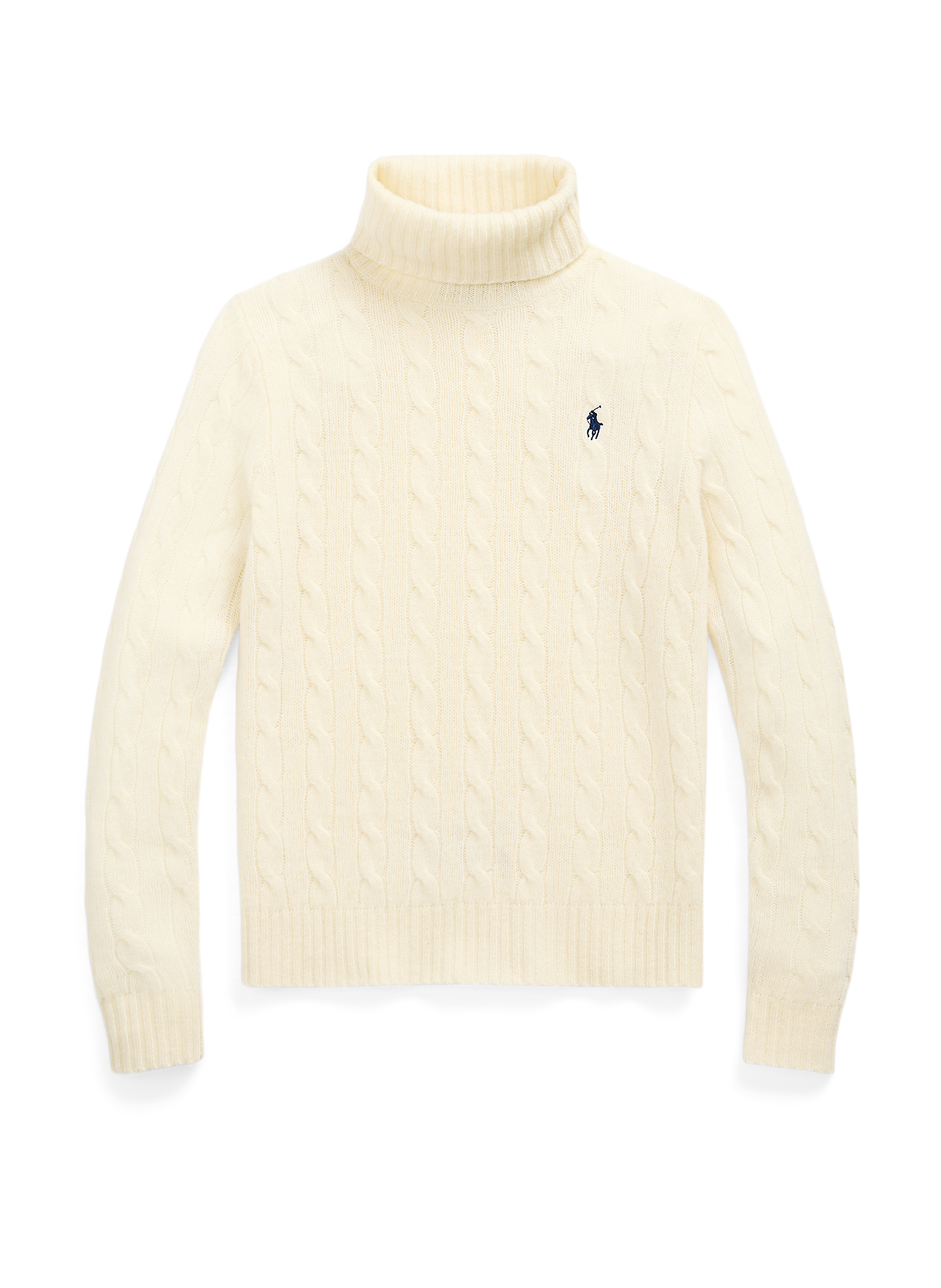 Wool and cashmere turtleneck sweater POLO RALPH LAUREN White