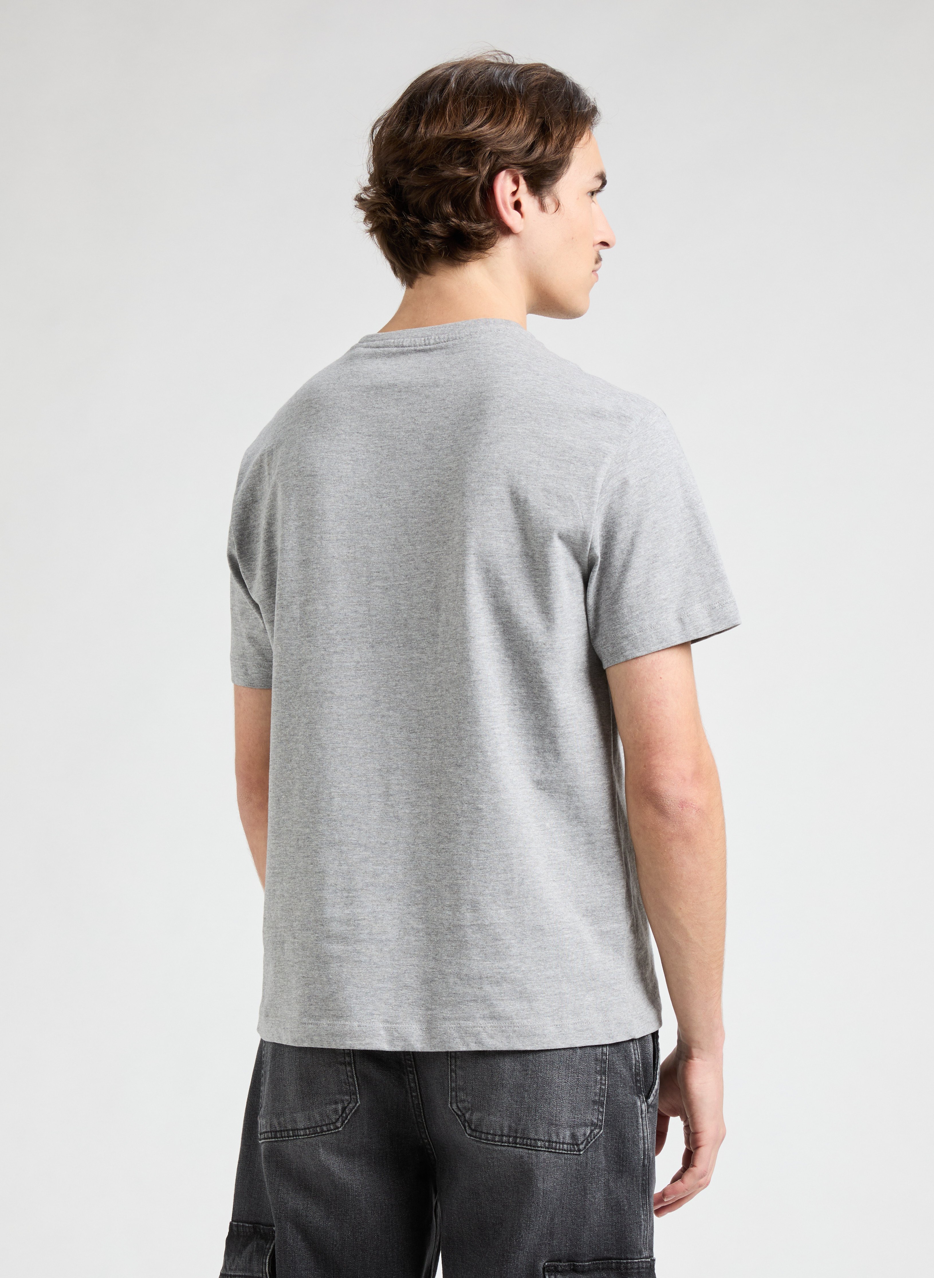 Cotton Logo T-shirt GUESS Grey