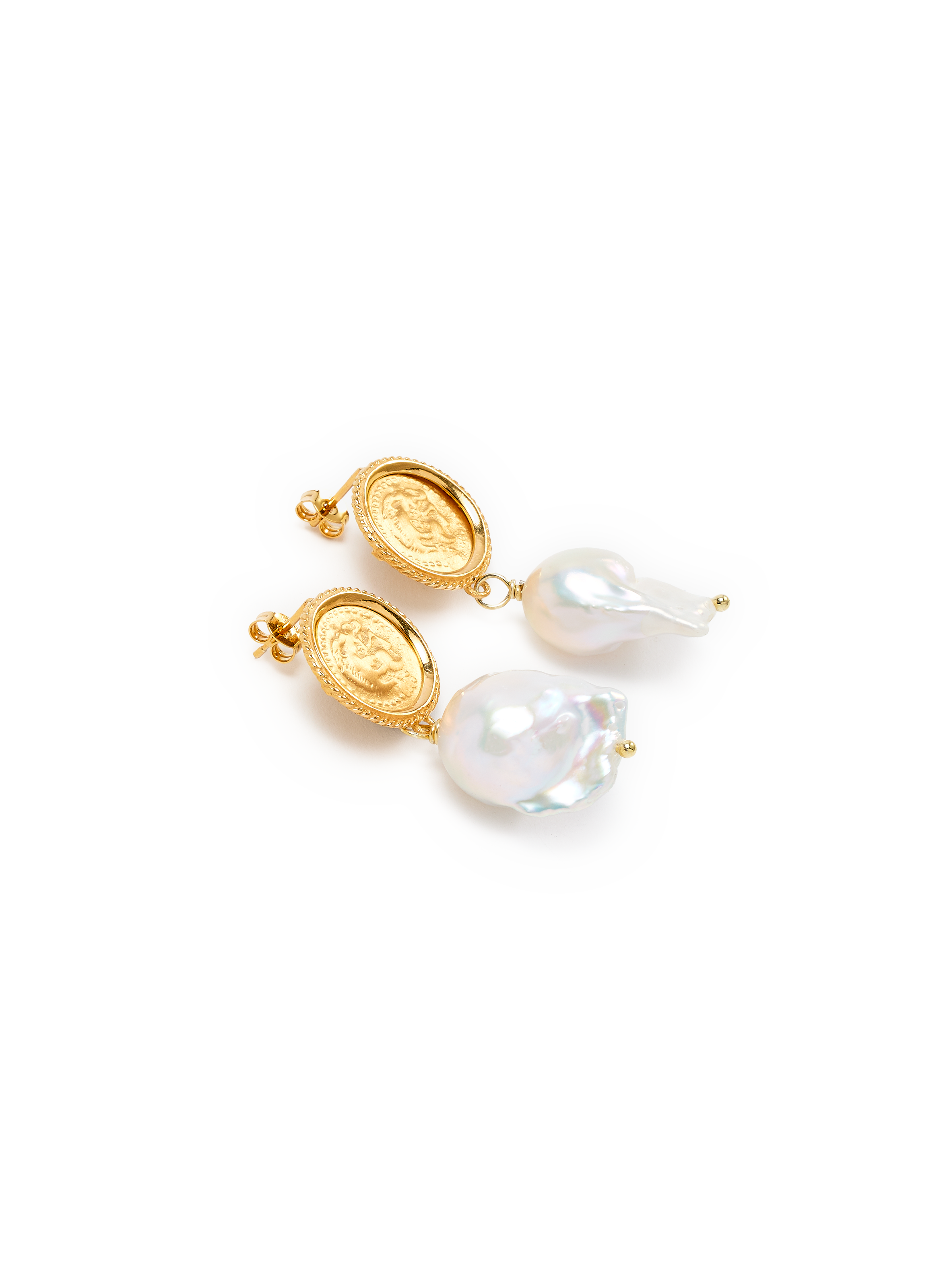 Hercules Lost Sea Earrings HERMINA ATHENS Golden