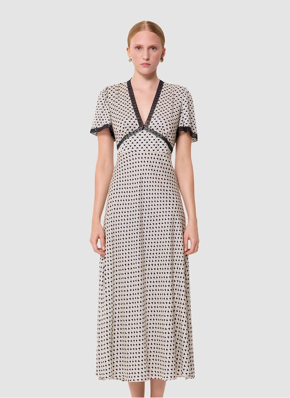 Robe cintrée cœurs - raoulita Beige by TARA JARMON TARA JARMON Robe cintrée cœurs - raoulita Beige