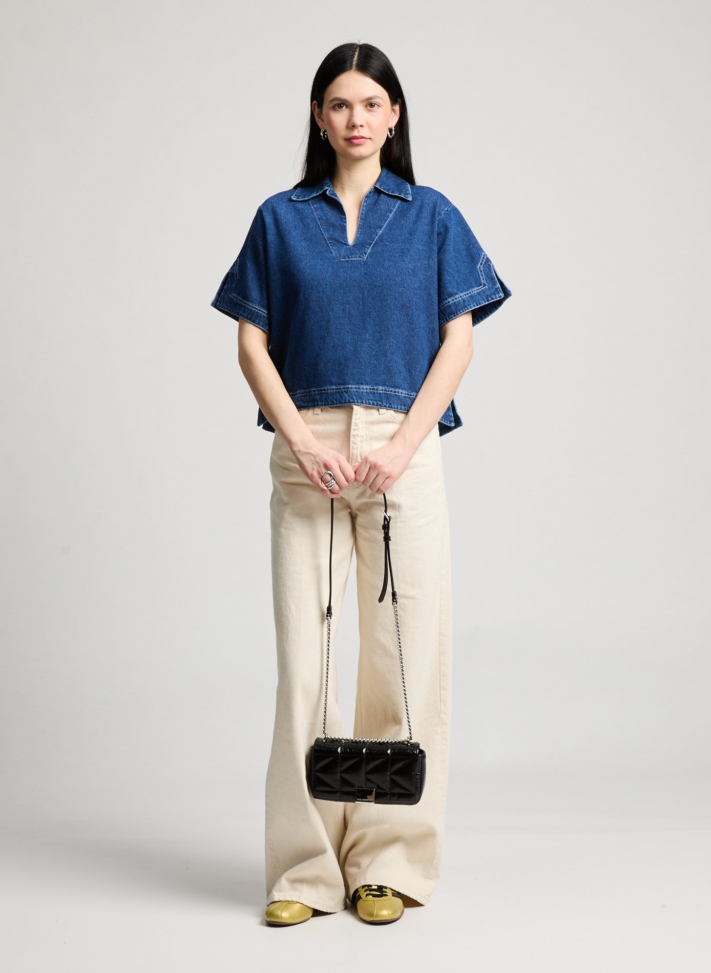 Sac à main matelassé K/Kuilt Noir