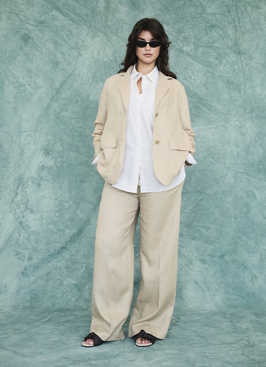 SUBLIMER TOUTES LES SILHOUETTES Marina Rinaldi Parly 2, tailleur grande taille, veste lin femme, mode inclusive, look élégance décontractée