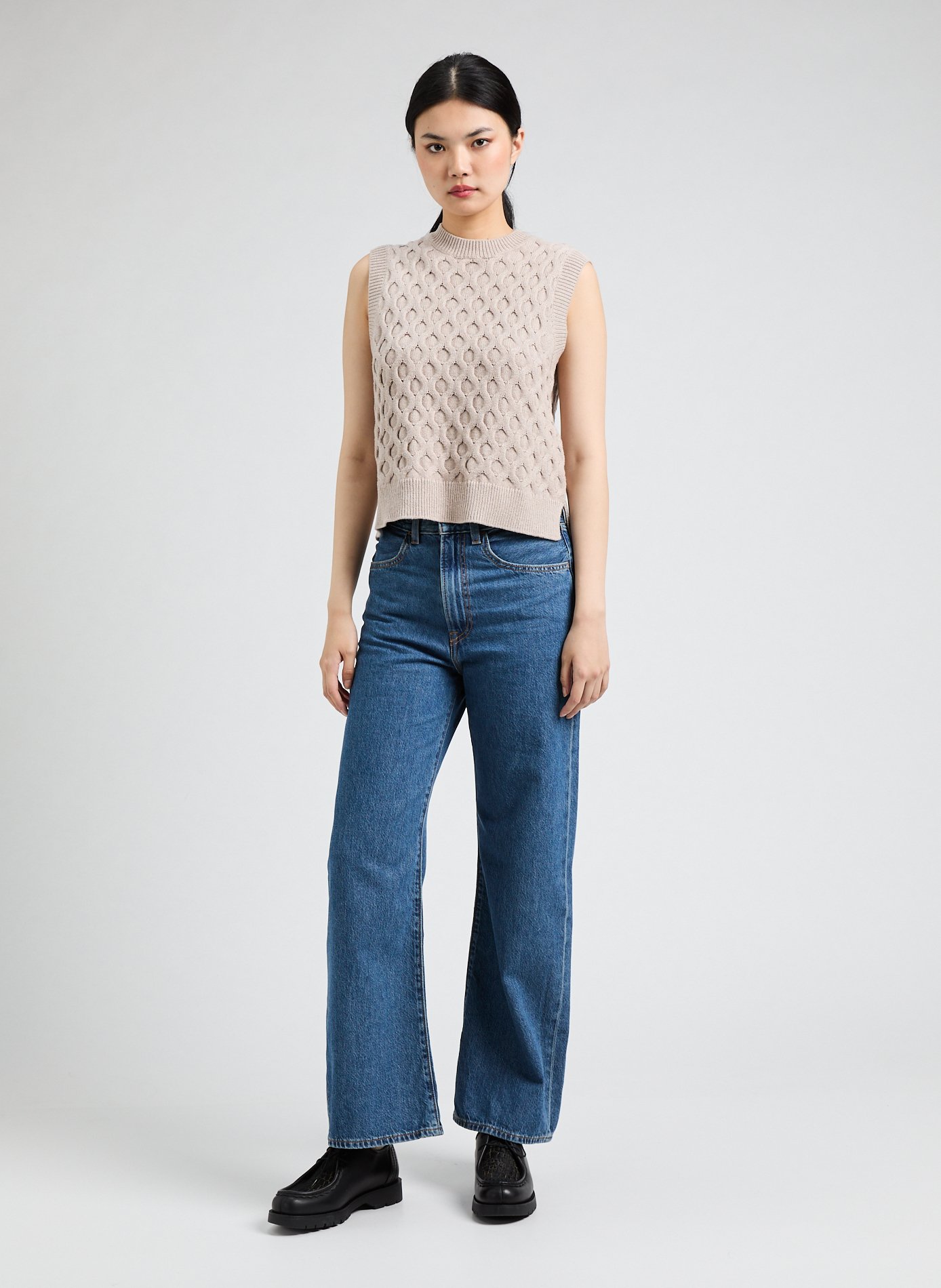 Calfskin leather lace-up loafers KLEMAN Black