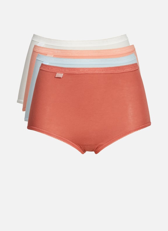 Set of 4 Basic Panties + Multicolour by SLOGGI SLOGGI Set of 4 Basic Panties + Multicolour