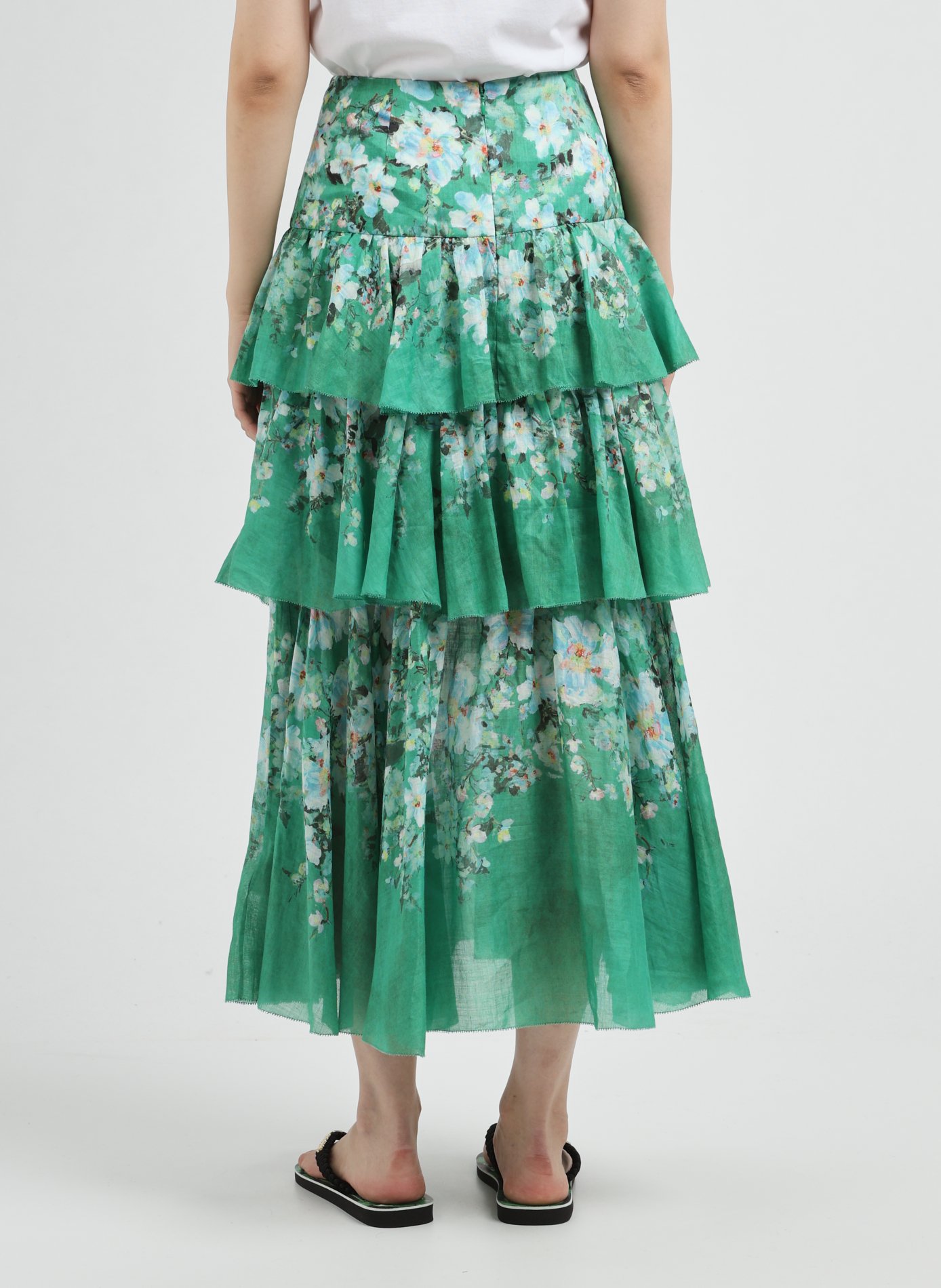 Jupe midi Everley  ZIMMERMANN Multicolore