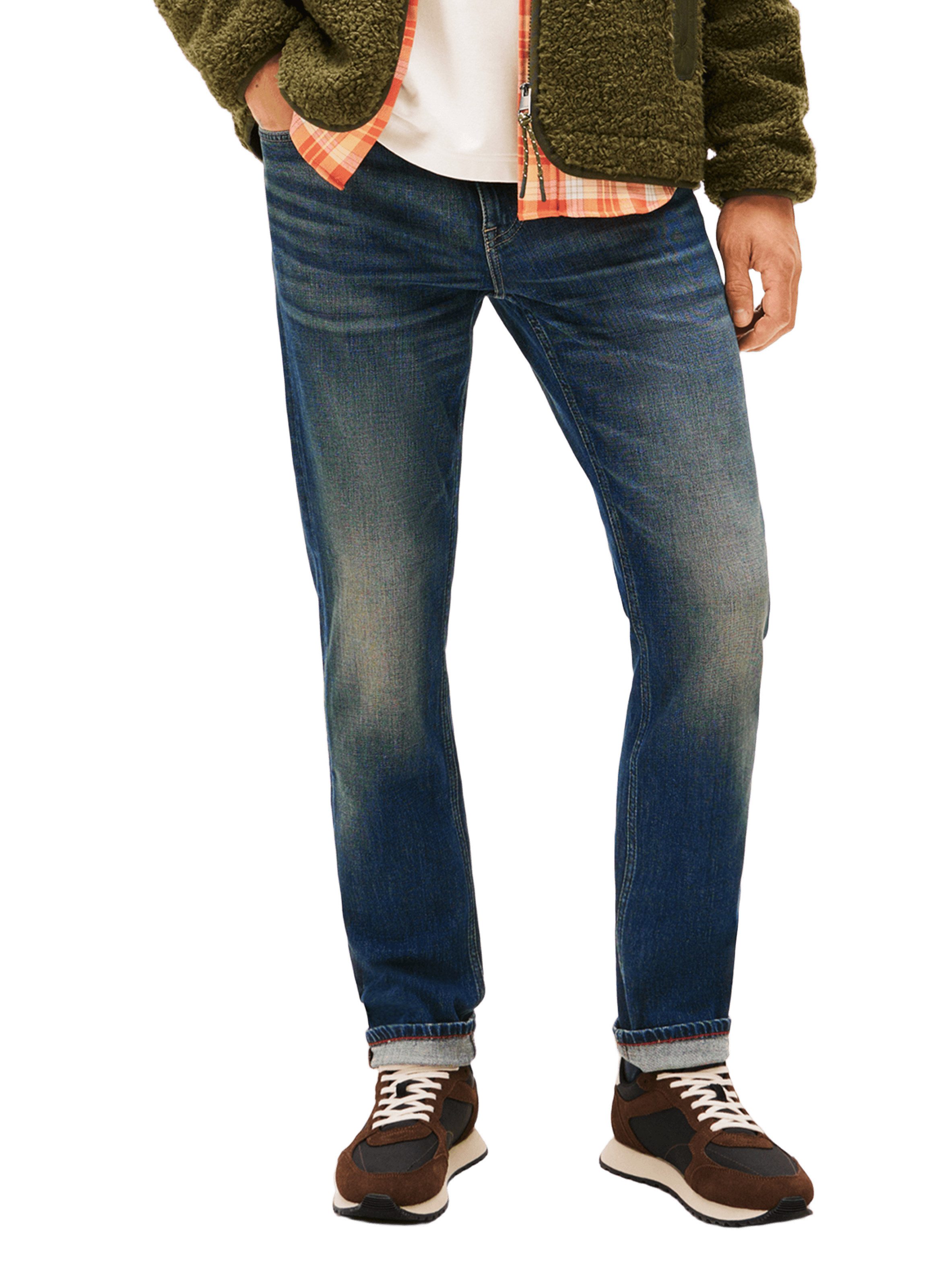 Suede Multi-textured Chunky Sole Sneakers TOMMY HILFIGER Multicolour