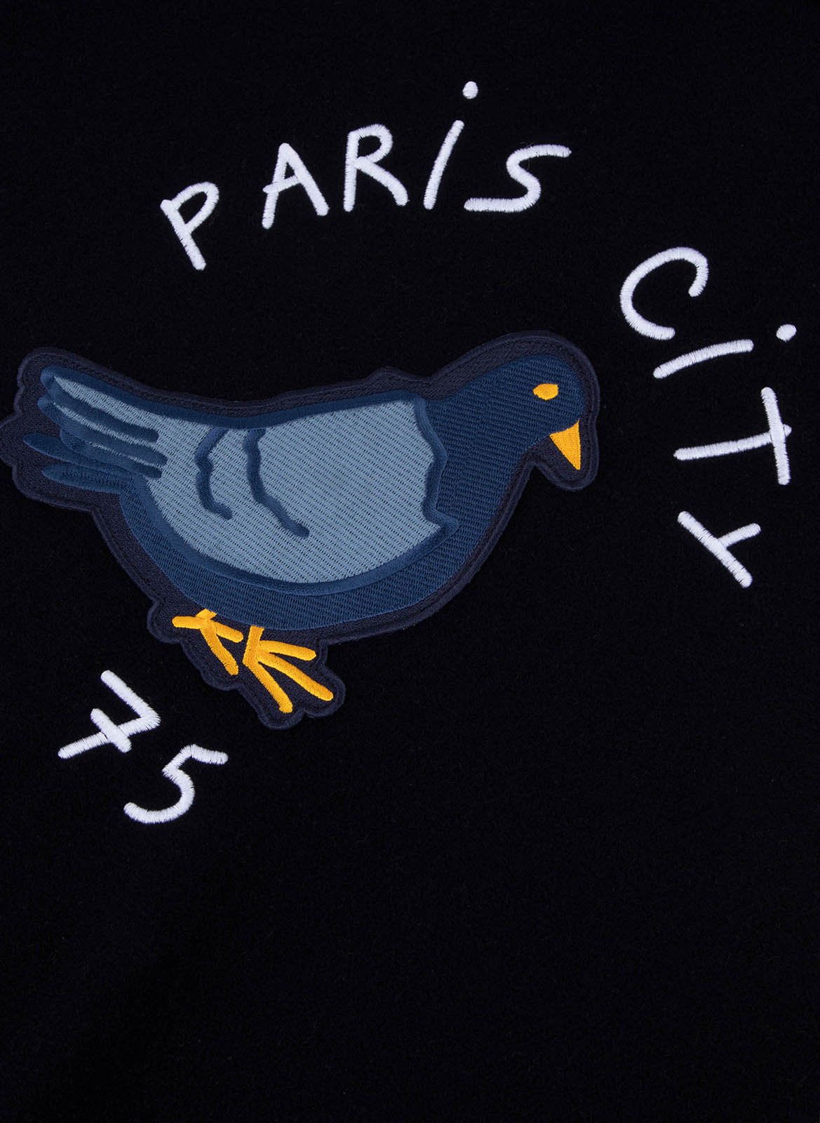 Veste Teddy en laine mélangée  MAISON LABICHE Bleu