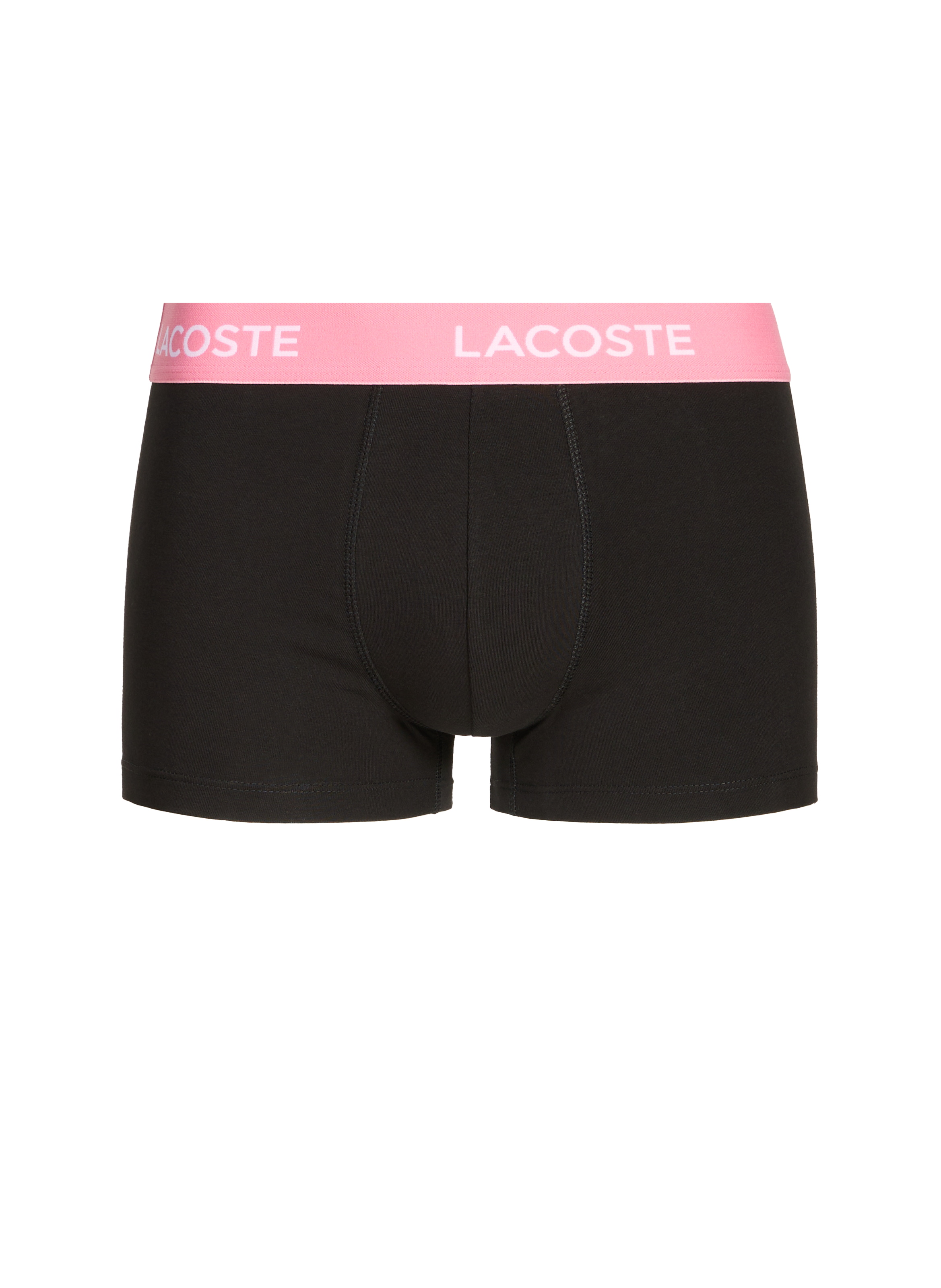 Lot de 5 boxers en coton mélangé LACOSTE Noir