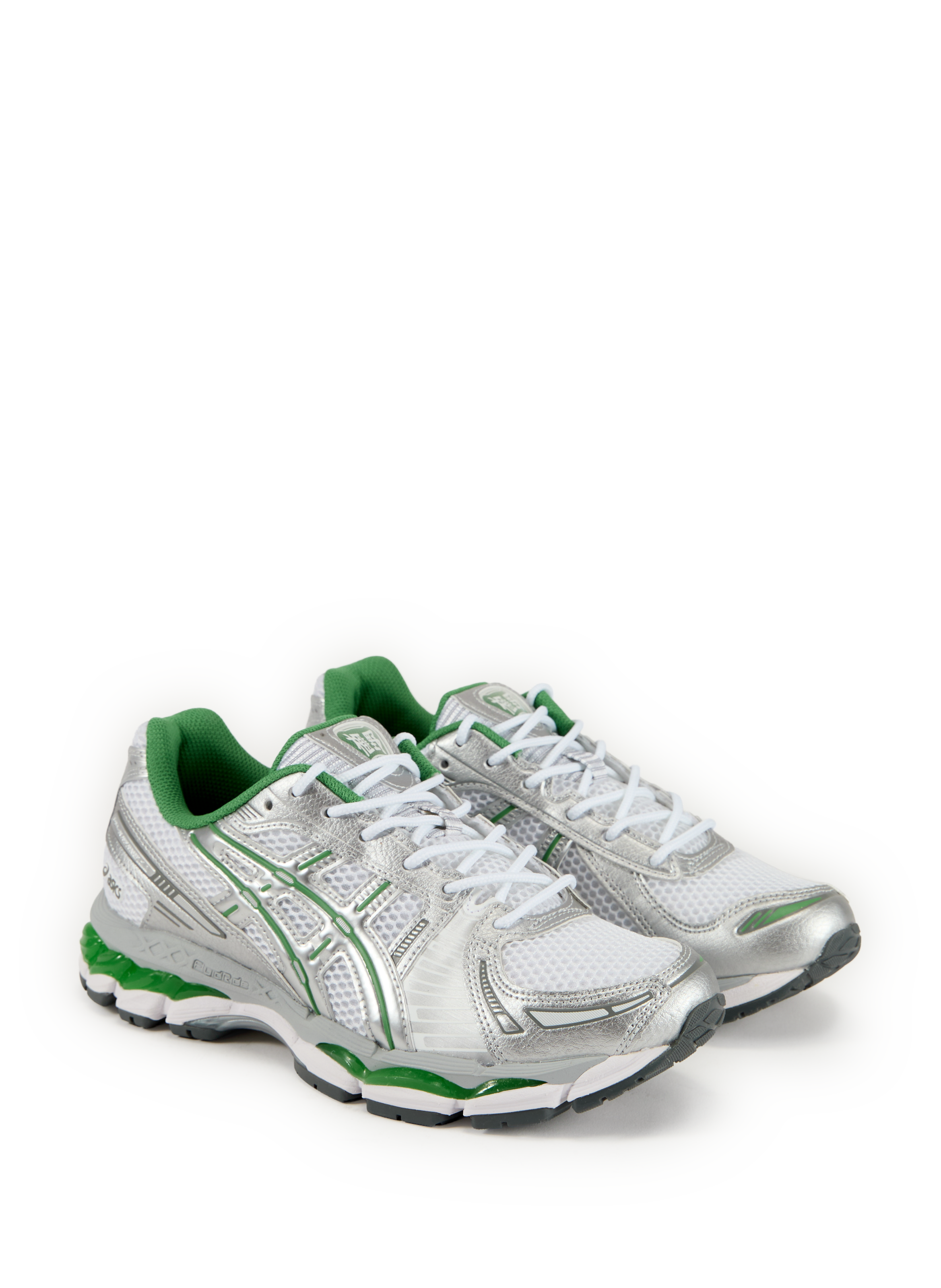Mixed leather sneakers ASICS White