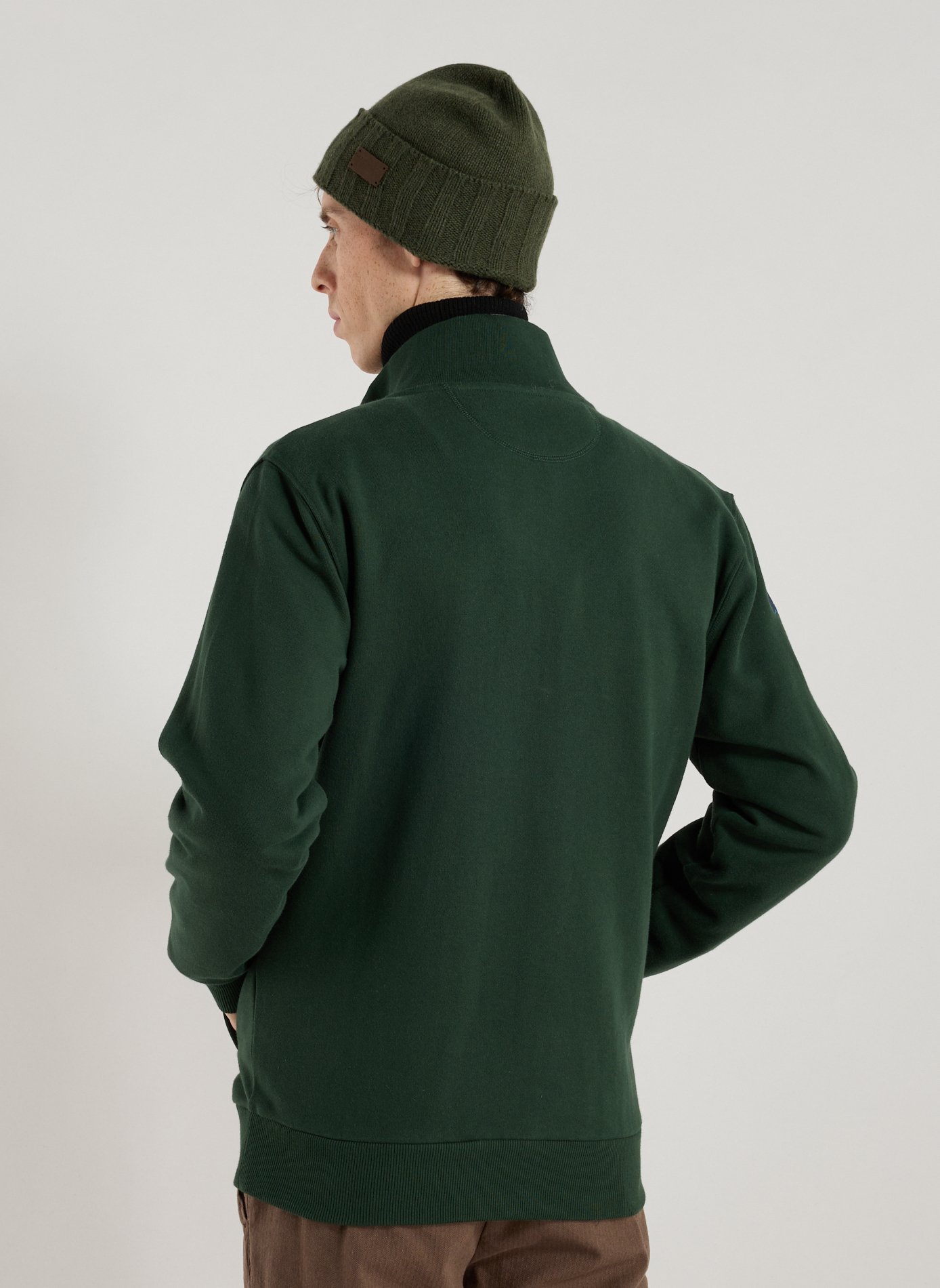 Sweatshirt à glissière en coton LA MARTINA Vert