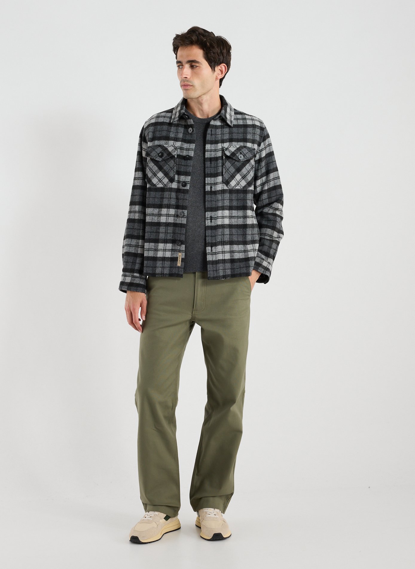 Chemise col classique à carreaux WOOLRICH Multicolore