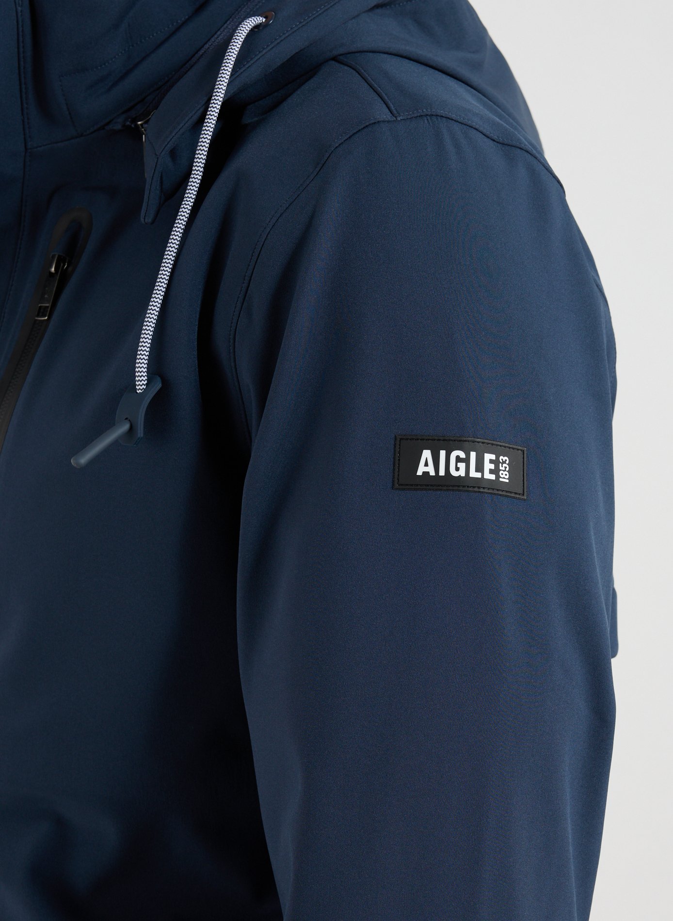 Parka doublée polaire avec capuche amovible AIGLE Bleu