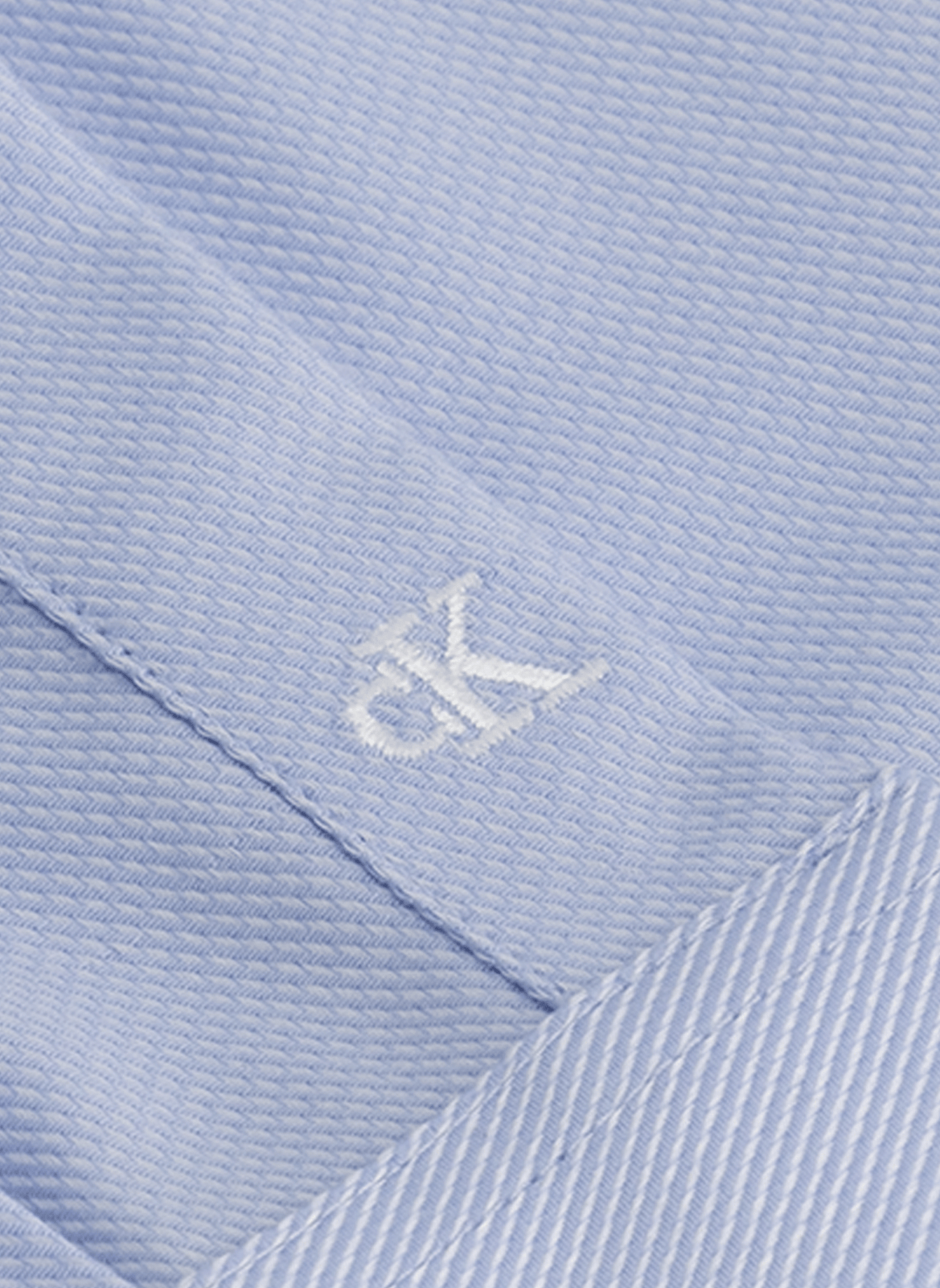 Chemise slim en coton CALVIN KLEIN Bleu