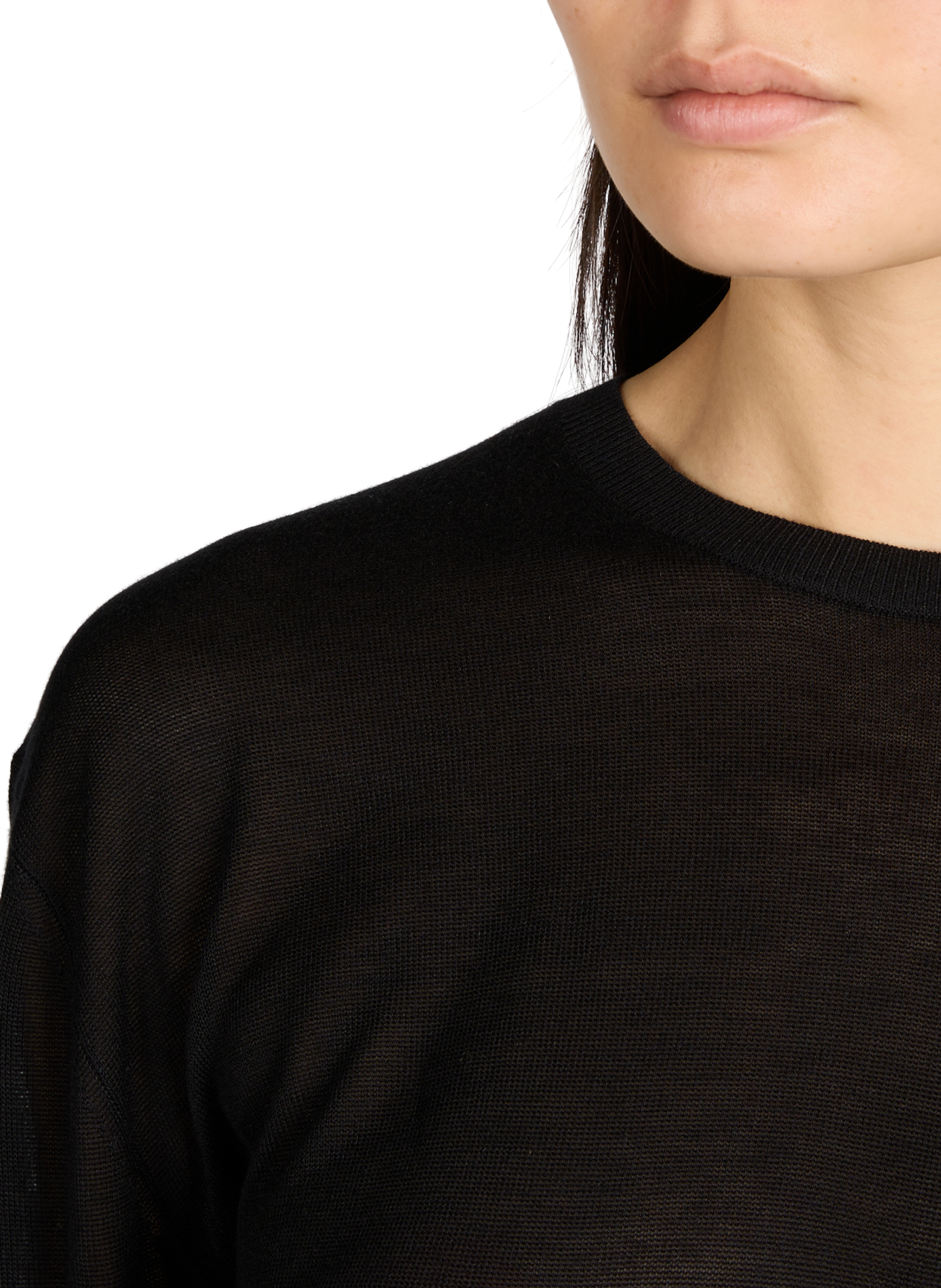 Pull droit uni TOTEME Noir