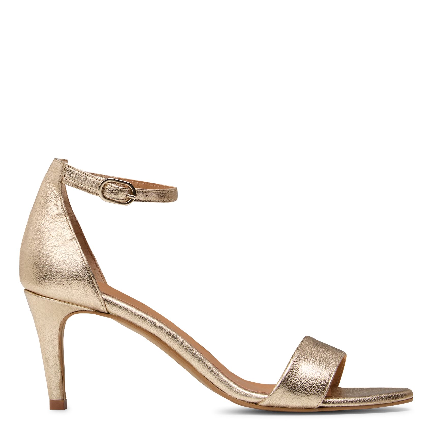 Sandales à talons en cuir vera MAISON 123 Doré