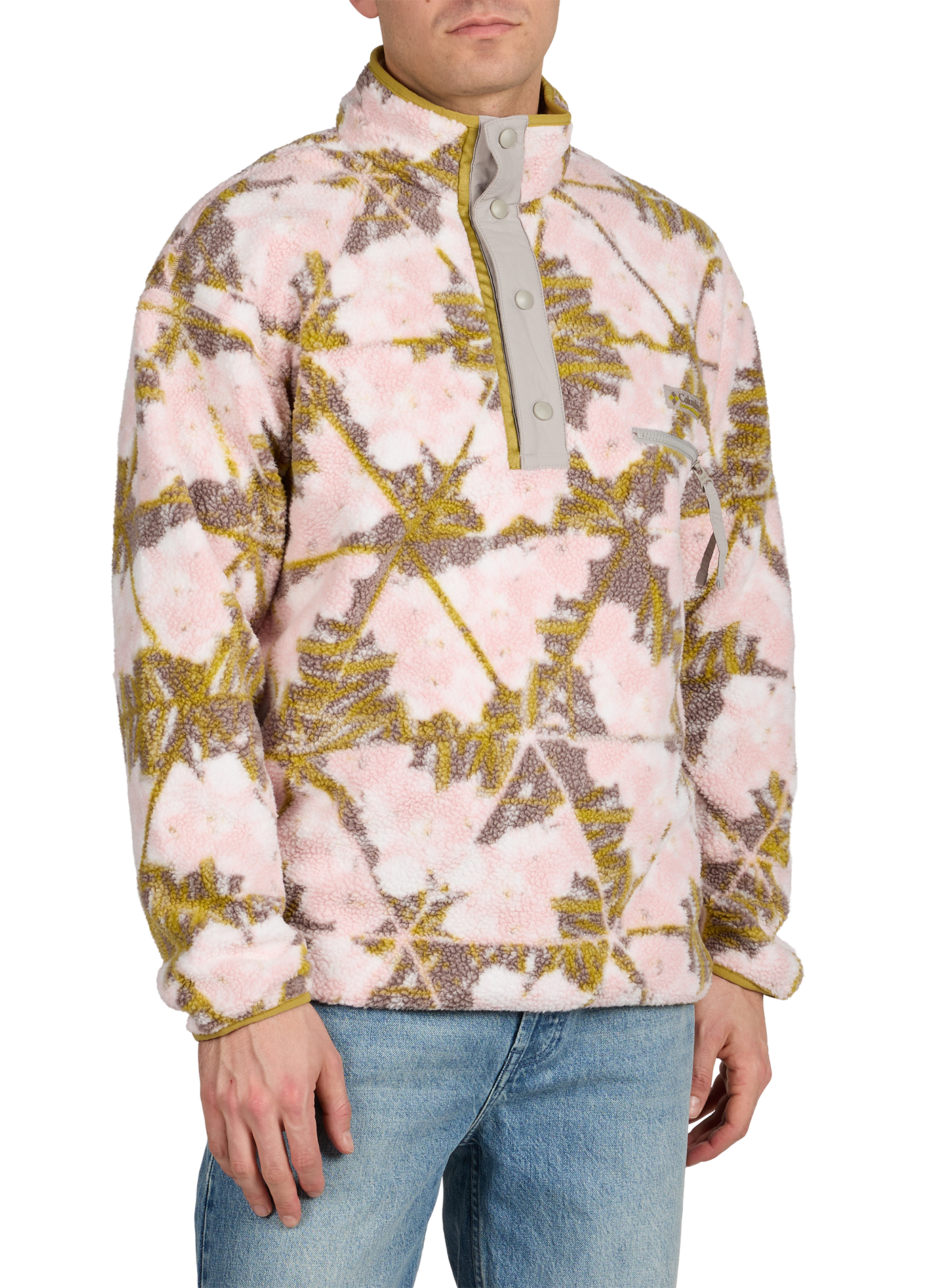 Helvetia printed fleece COLUMBIA Pink