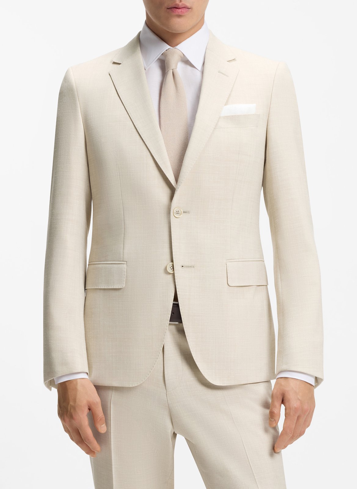 Costume deux pièces slim-fit BOSS Beige