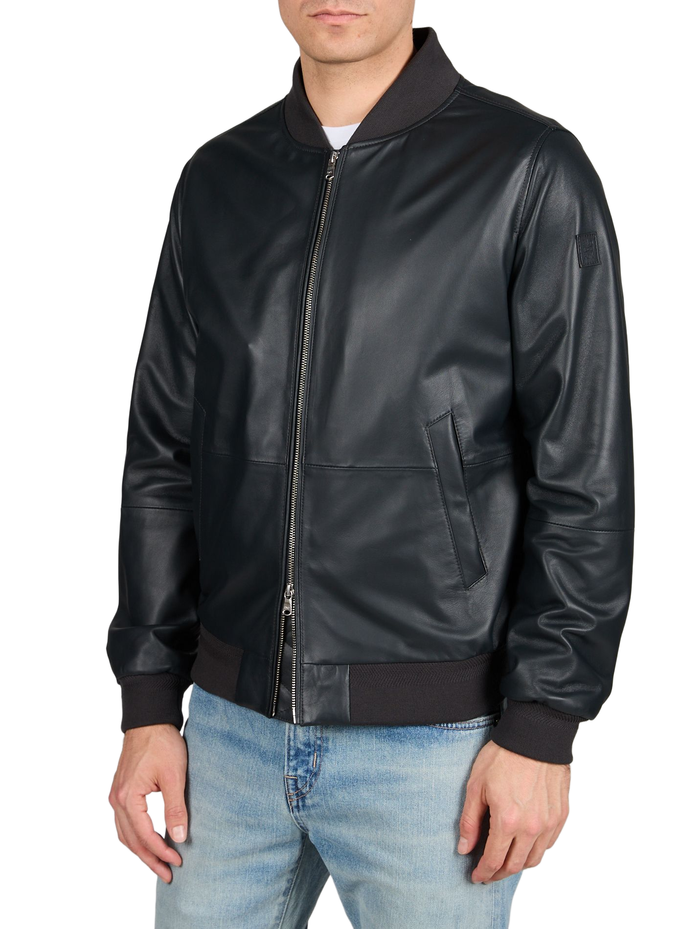 Blouson uni zippé EDEN PARK Bleu