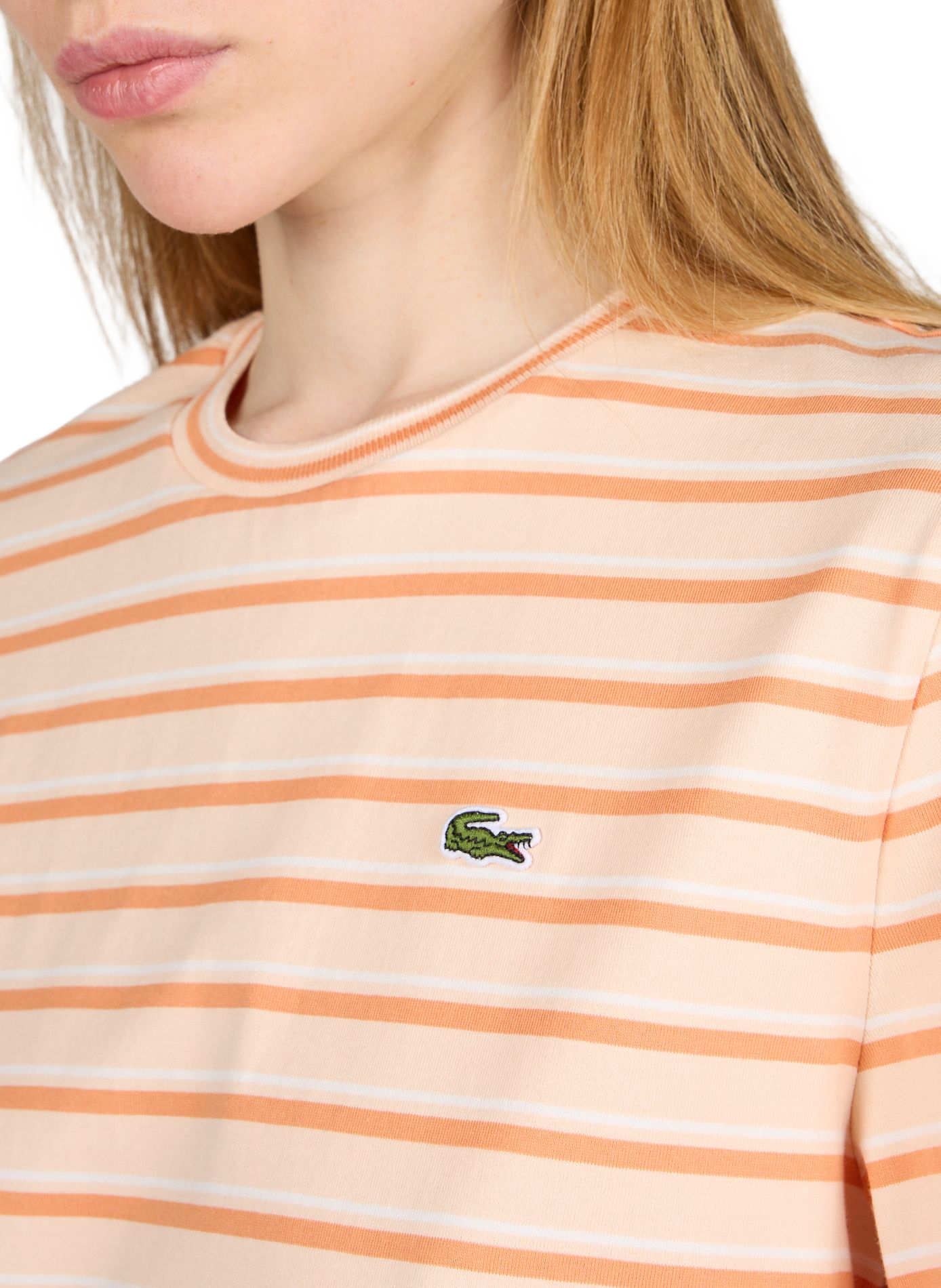 Gestreept katoenen T-shirt LACOSTE Veelkleurig